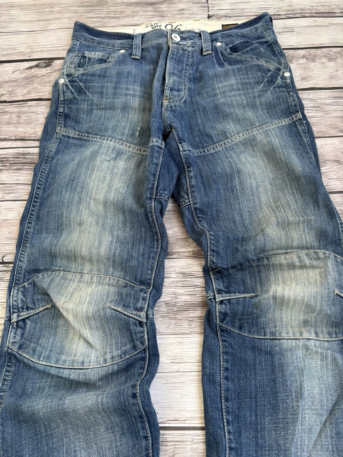 Designer × Hysteric Glamour × Japanese Brand Crazy Chrome Hearts Style Classic Washed Baggy Jeans Size US 32 / EU 48 - 2 Thumbnail