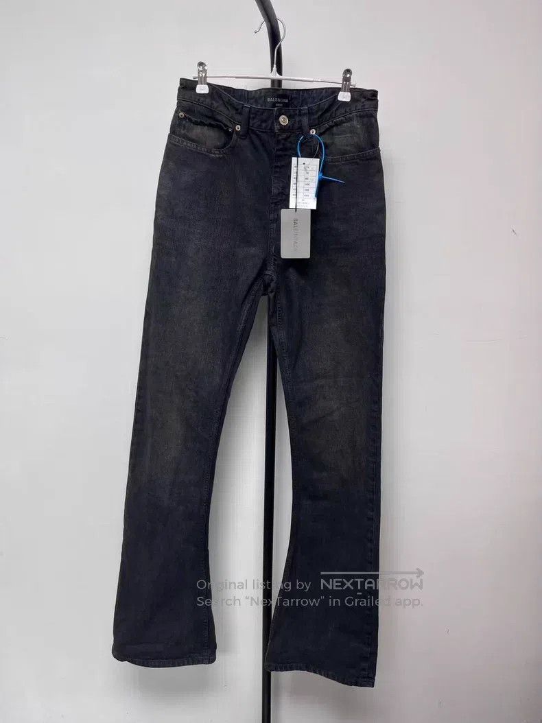 Balenciaga Balenciaga size S Solid Color Slim Zipper Denim Pants Size US 27 - 1 Thumbnail
