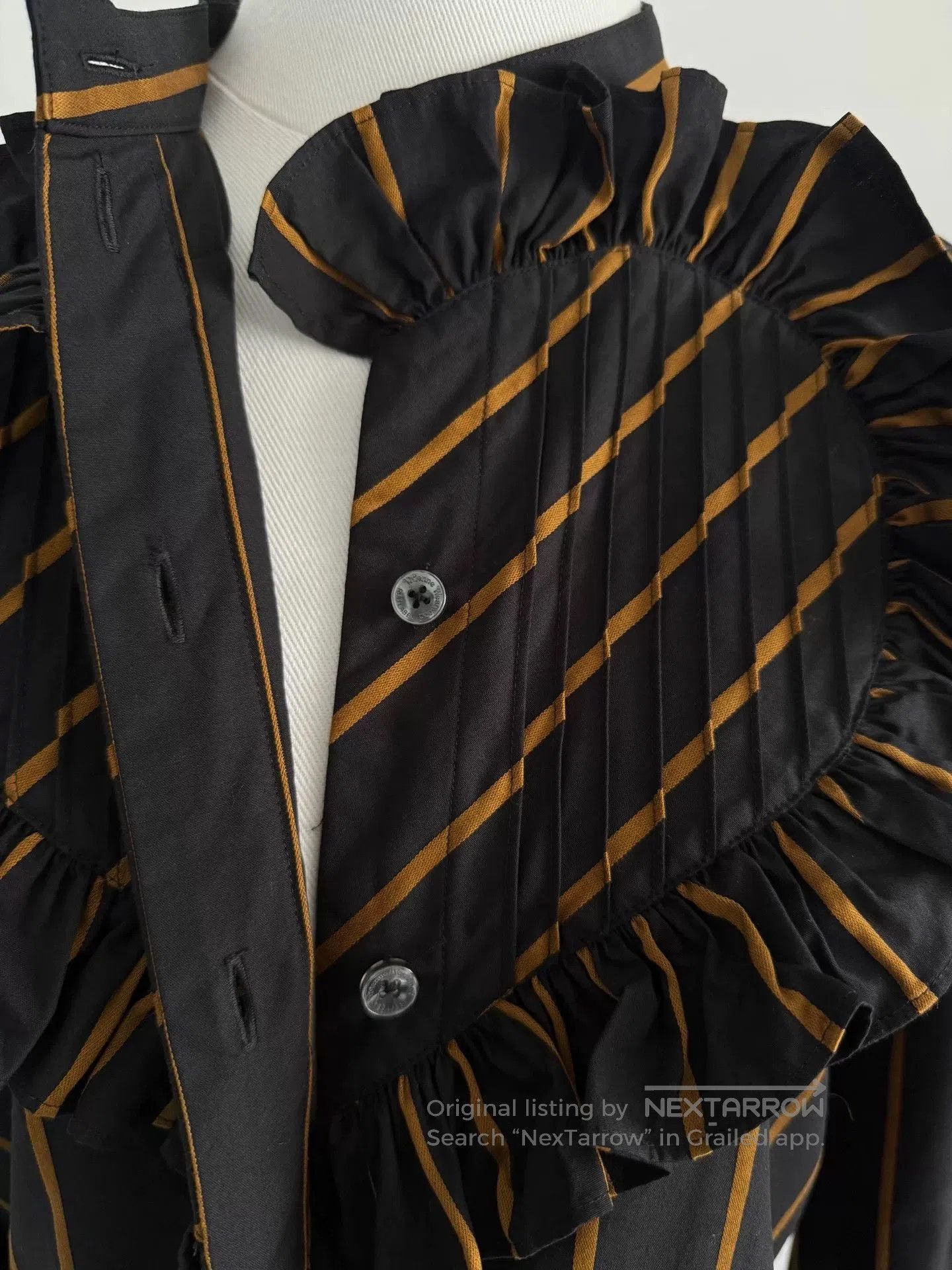 Vivienne Westwood vivienne westwood black gold ruffled shirt. Size S / US 4 / IT 40 - 5 Thumbnail