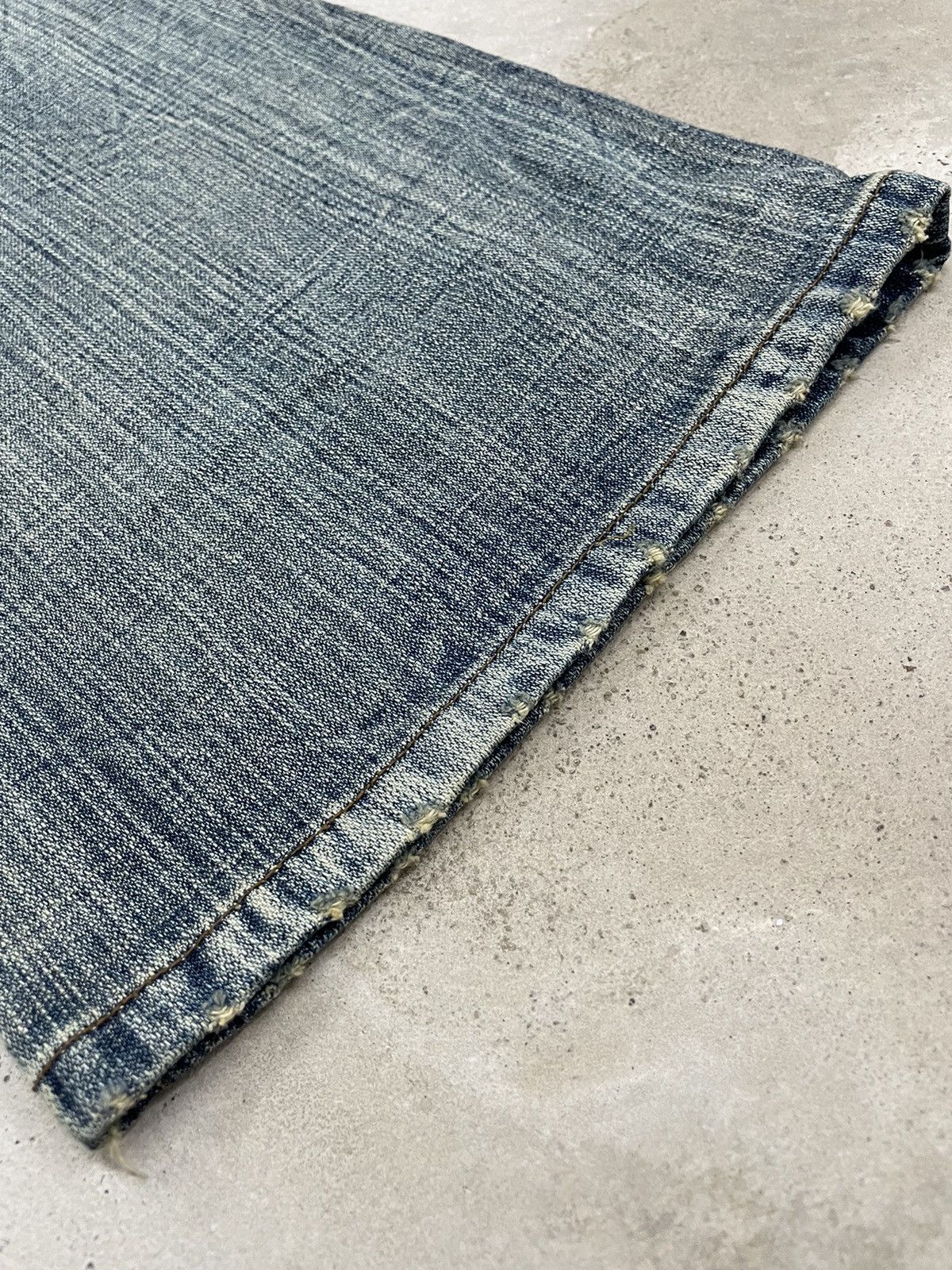 If Six Was Nine × Japanese Brand Still Mud Light Wash High Rise Flare Distressed Style Pants Size US 30 / EU 46 - 17 Thumbnail
