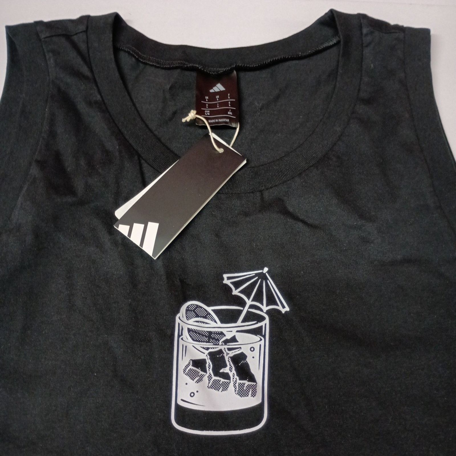 Adidas Adidas Men's Triple Regular Fit Cocktail Tank Size L Black Size US L / EU 52-54 / 3 - 2 Thumbnail