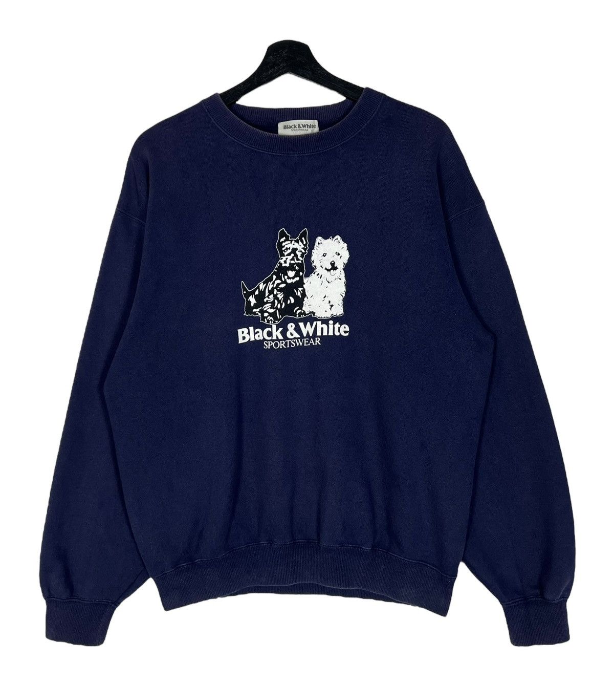 Japanese Brand × Vintage Vintage Black & White Sportwear Sweatshirt Size US M / EU 48-50 / 2 - 1 Thumbnail