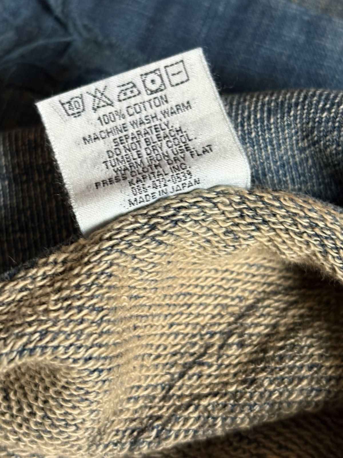 Kapital KAPITAL BORO patchwork damage weathering Indigo sweat shirt Size US M / EU 48-50 / 2 - 13 Thumbnail