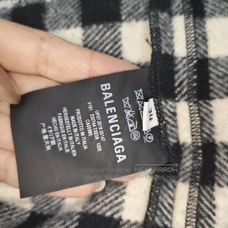 Balenciaga Balenciaga Denim and Plaid Lined Fleece Size XXS / US 00 / IT 34 - 7 Thumbnail