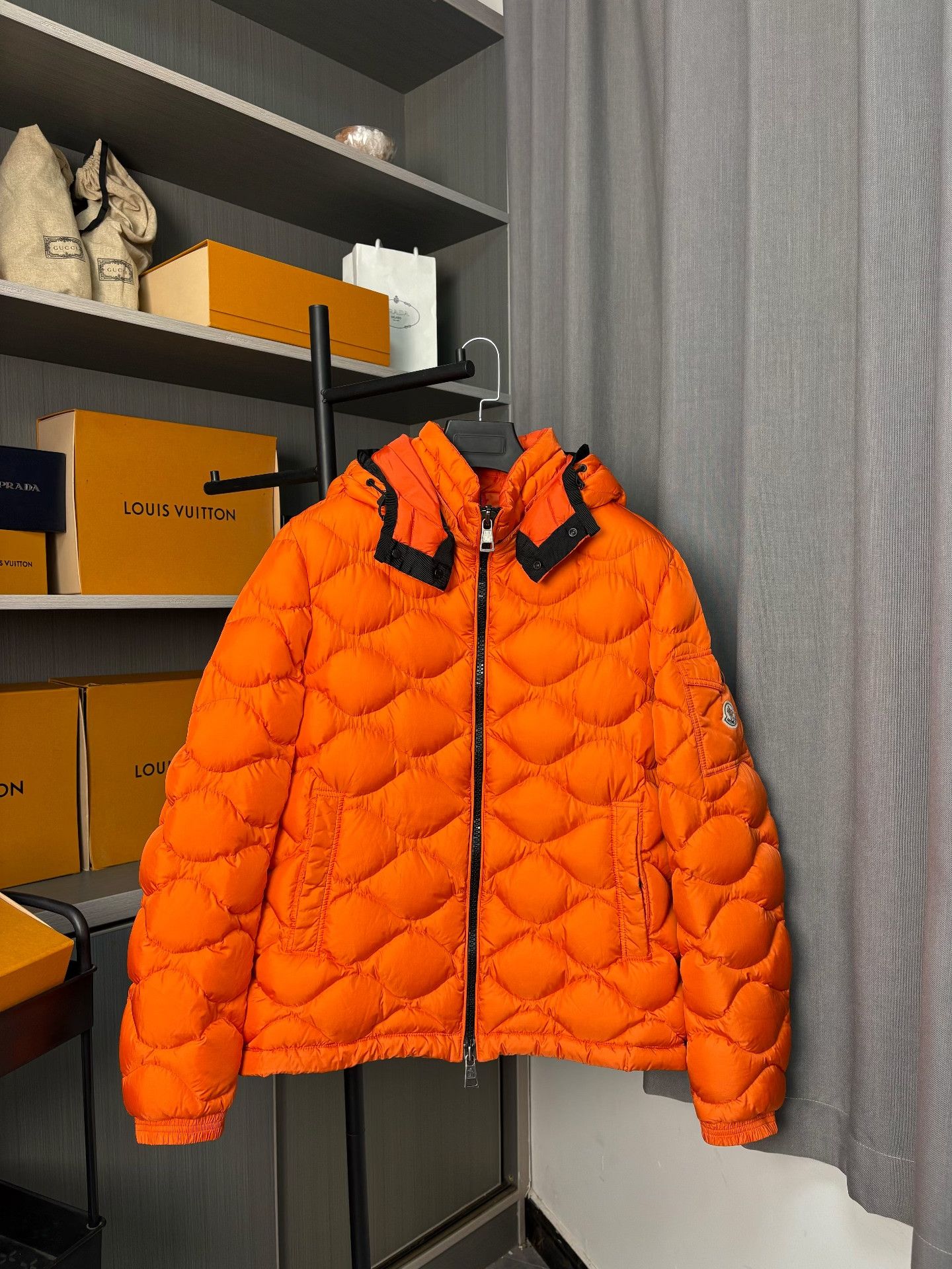 Moncler Moncler Down Orange Heavy Coat Men Size US M / EU 48-50 / 2 - 1 Thumbnail