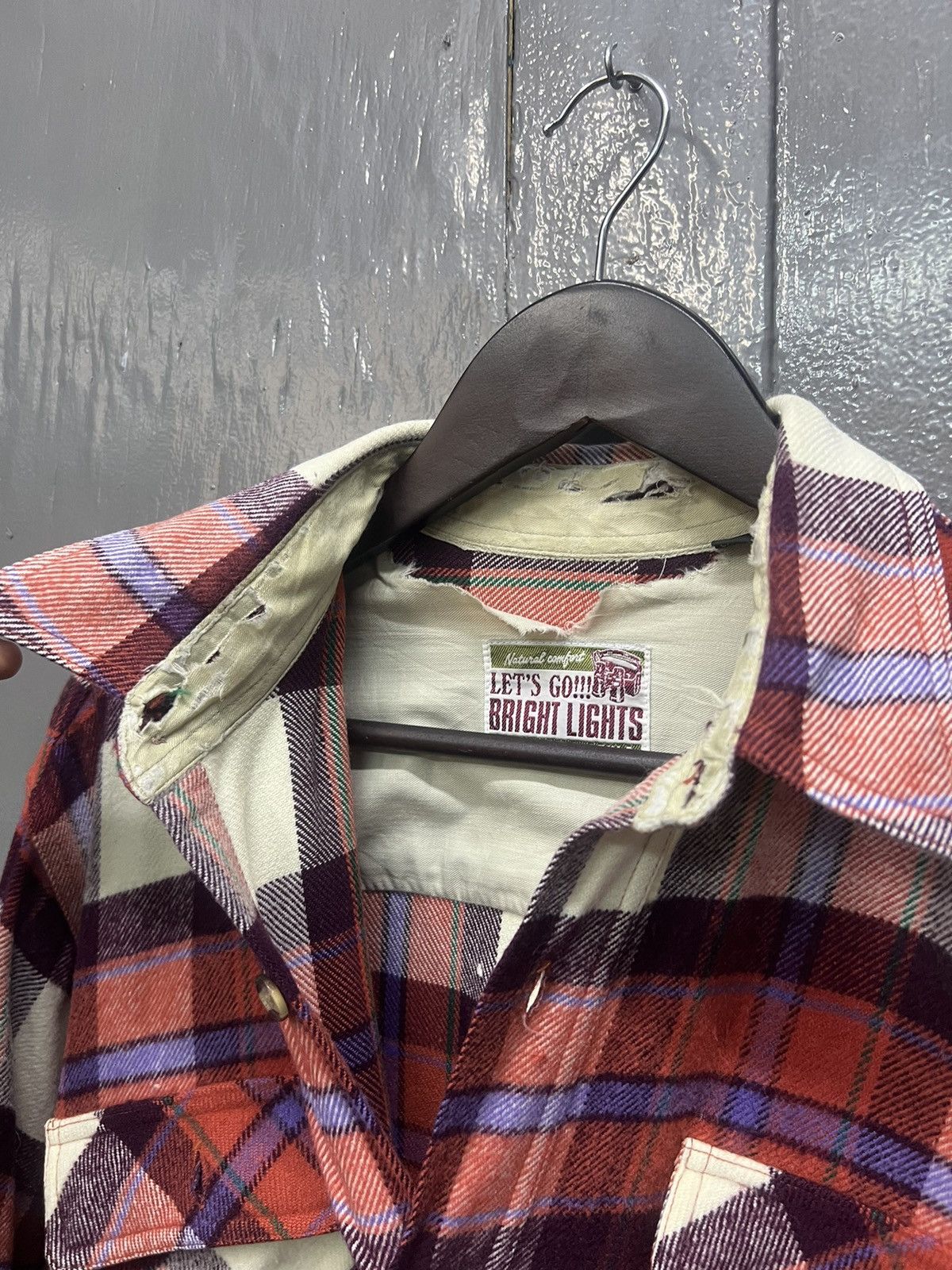 Vintage Vintage Bright Light Flannel Shirt Size US L / EU 52-54 / 3 - 6 Thumbnail
