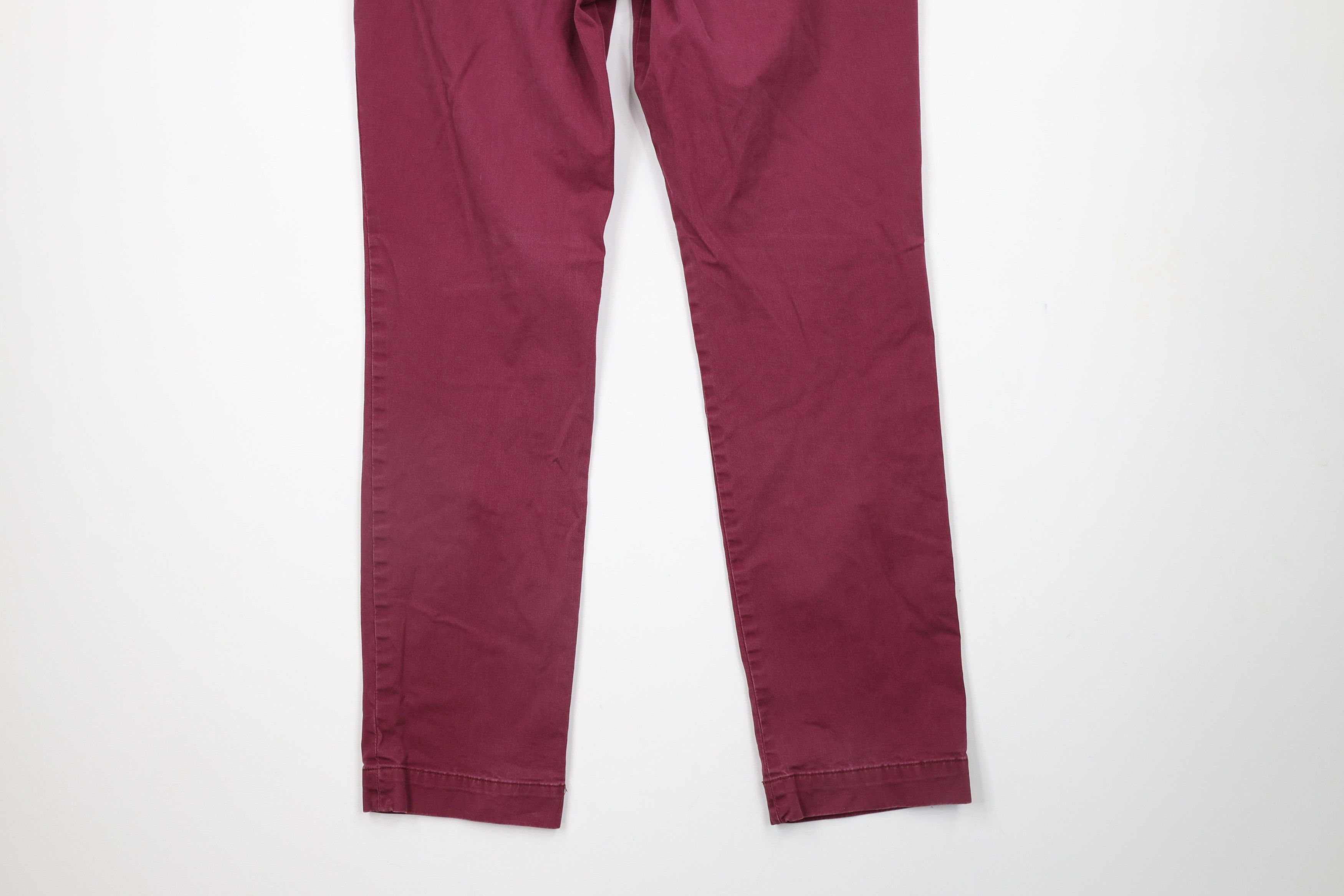 Ralph Lauren × Vintage Vintage Ralph Lauren oz Cotton Twill Chino Pants Burgundy Size US 34 / EU 50 - 10 Thumbnail