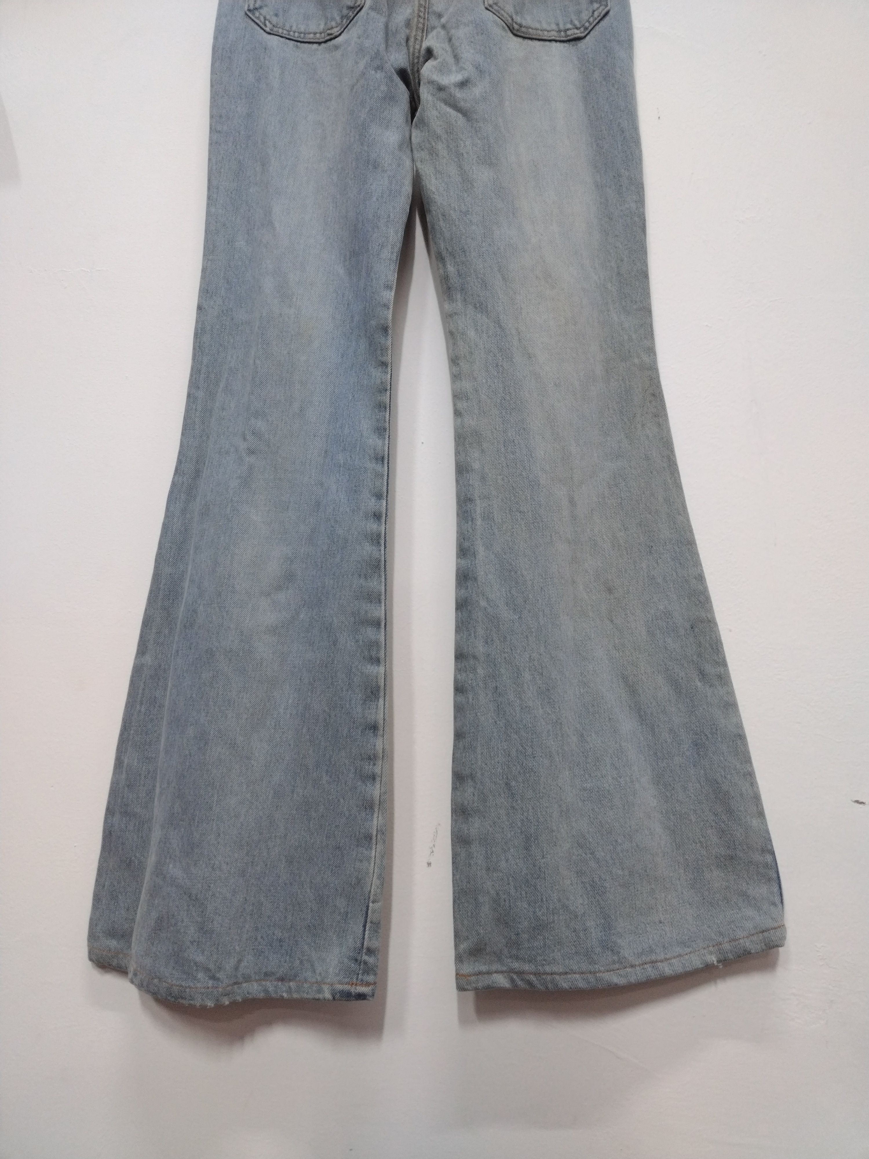 Japanese Brand × Le Grande Bleu (L.G.B.) × Vintage Vintage BLUE WAY Flare Bootcut Faded Jeans Bell Button Size 28" / US 6 / IT 42 - 2 Thumbnail
