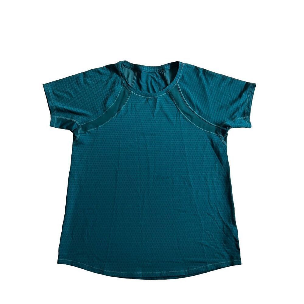 Athleta ATHLETA TEAL CHI DOT MESH TRAIN TEE size XS Size XS / US 0-2 / IT 36-38 - 3 Thumbnail