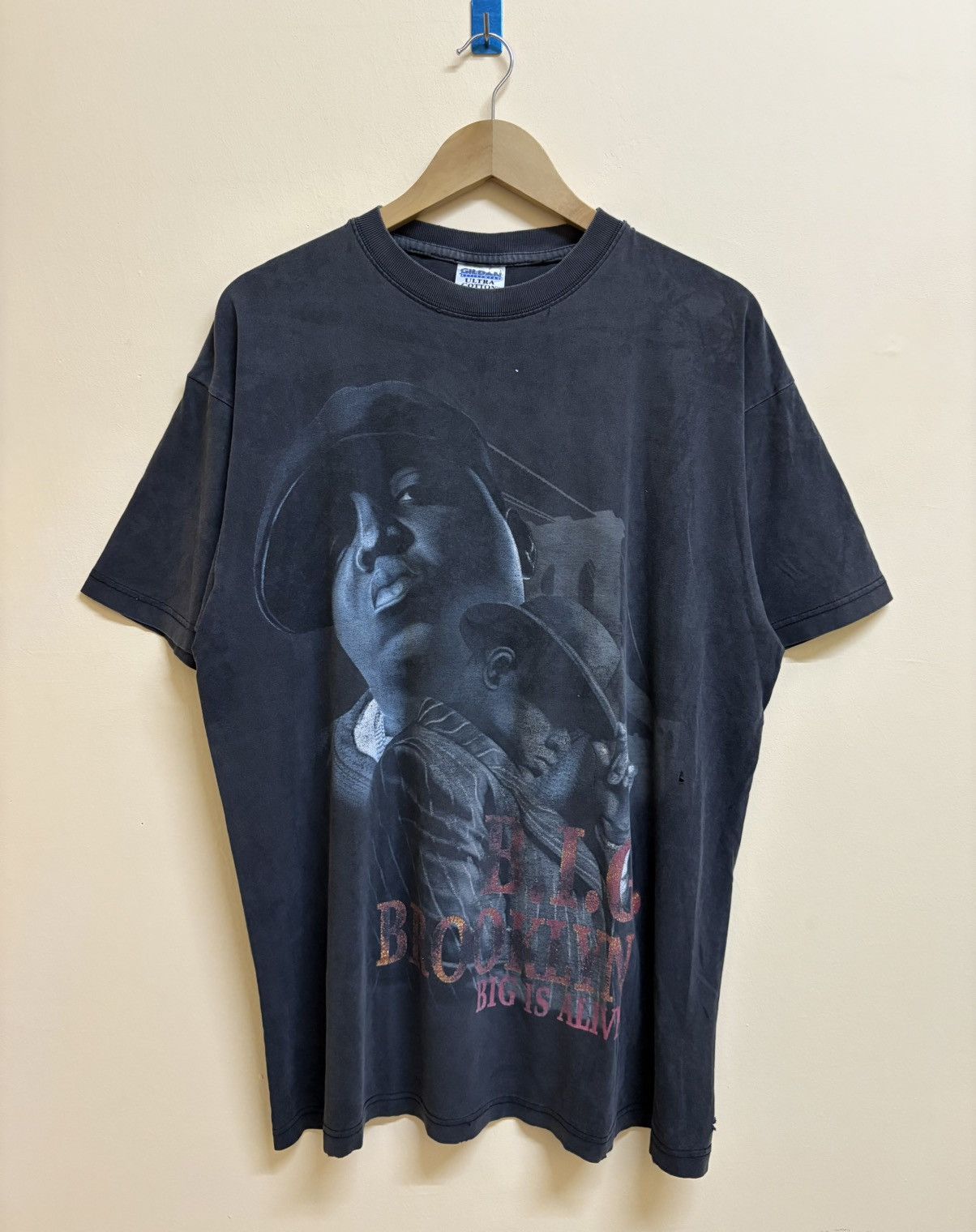 Rap Tees Vintage Rare Notorious BIG Biggie Big Face Rap Band Tee Size US XL / EU 56 / 4 - 1 Thumbnail