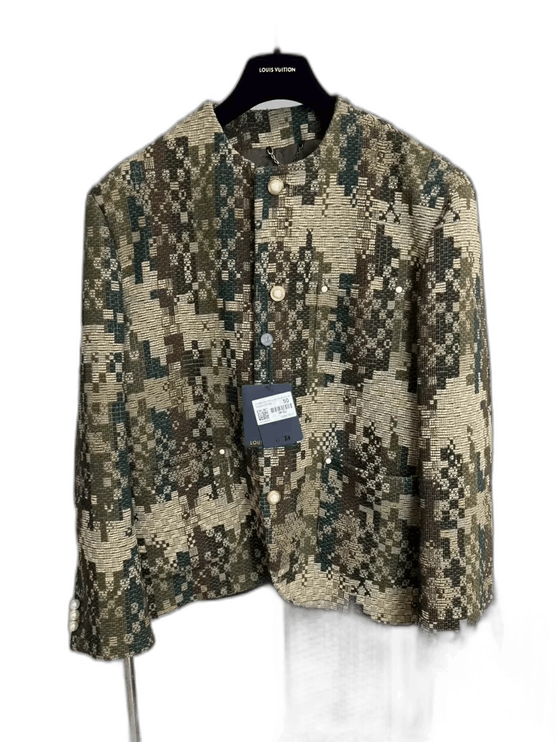 Louis Vuitton Louis Vuitton Camouflage Pearl Button Jacket-yf Size US L / EU 52-54 / 3 - 1 Thumbnail