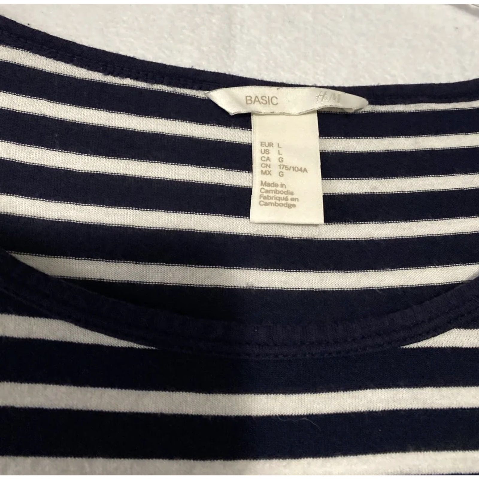 H&M H&M T-Shirt Women’s L Solid Short Sleeve Round Neck Casual Loose Top Multicolor Basic Breathing Size L / US 10 / IT 46 - 2 Thumbnail