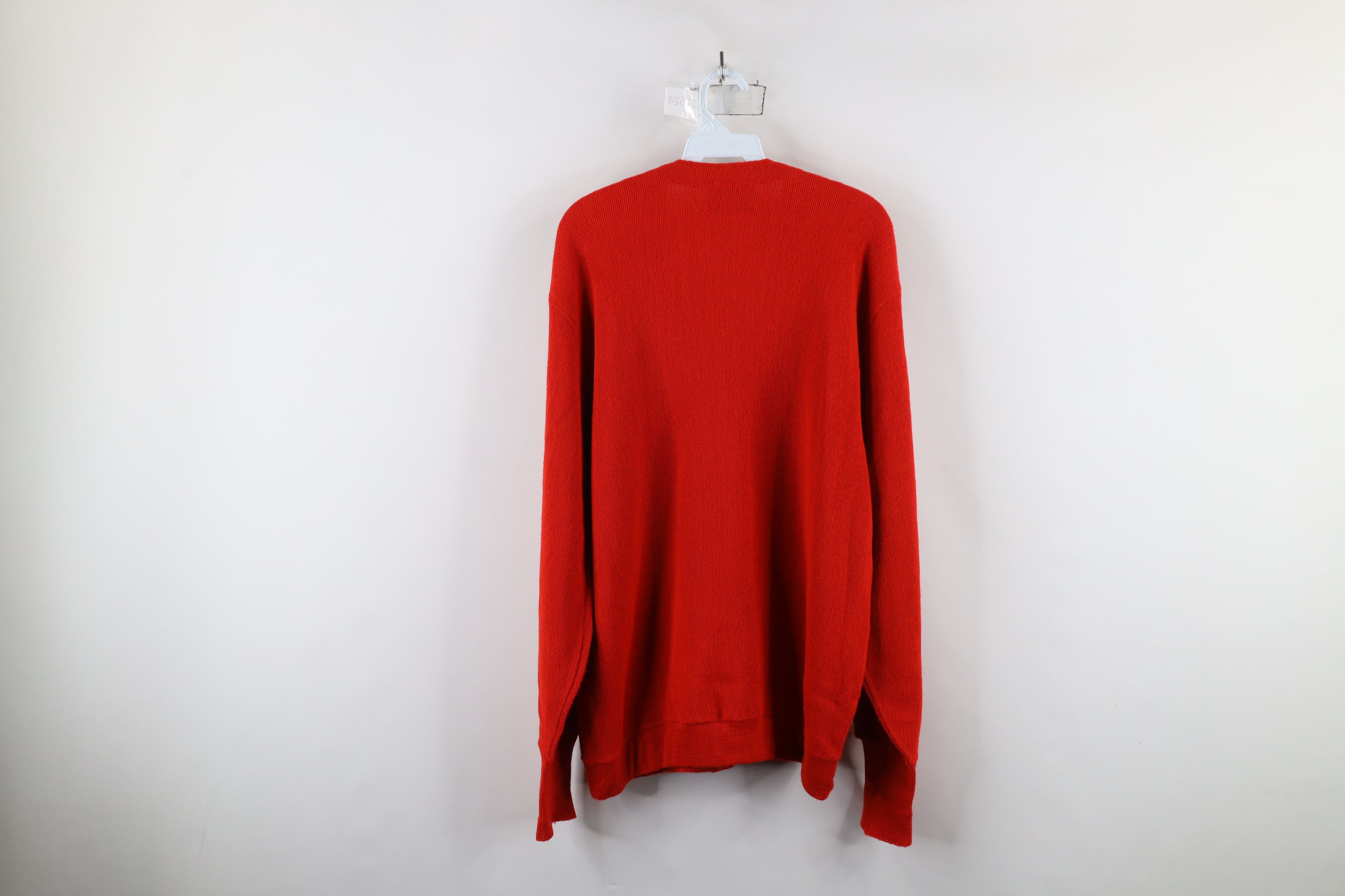 Vintage Vintage 70s Streetwear Knit Button Cardigan Sweater Red USA Size US M / EU 48-50 / 2 - 8 Thumbnail