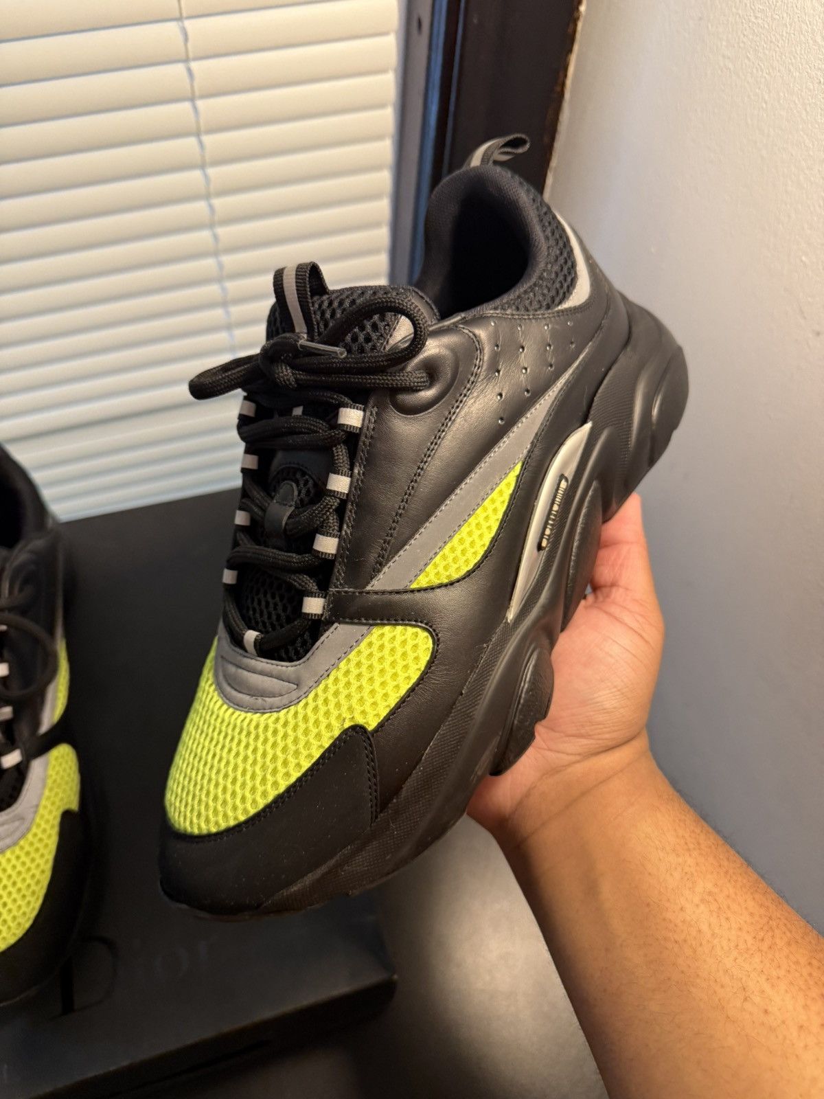 Dior Dior B22 Black Yellow Volt Size 11 US / 44 EU Size US 11 / EU 44 - 4 Thumbnail