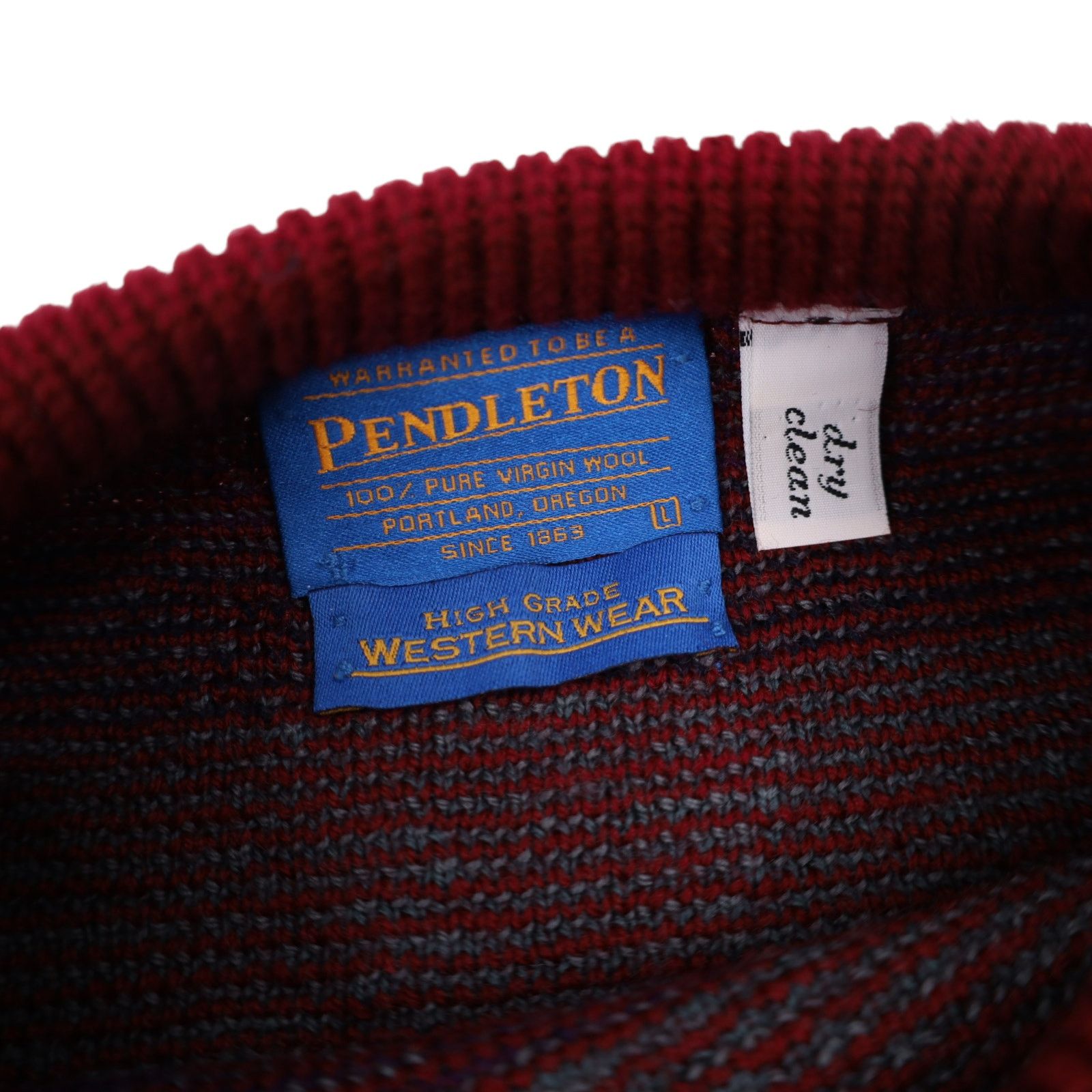 Pendleton × Vintage Vintage Pendleton Western Wear Aztec Snowflake Wool Sweater Size US L / EU 52-54 / 3 - 6 Thumbnail
