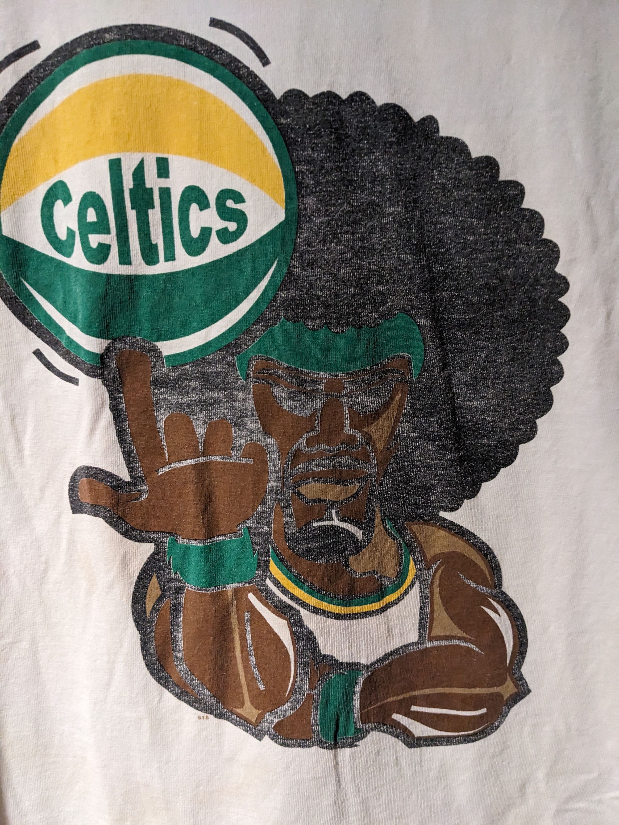 NBA × Vintage Vintage 90s Boston Celtics NBA Basketball Ringer T-Shirt Size US L / EU 52-54 / 3 - 2 Thumbnail