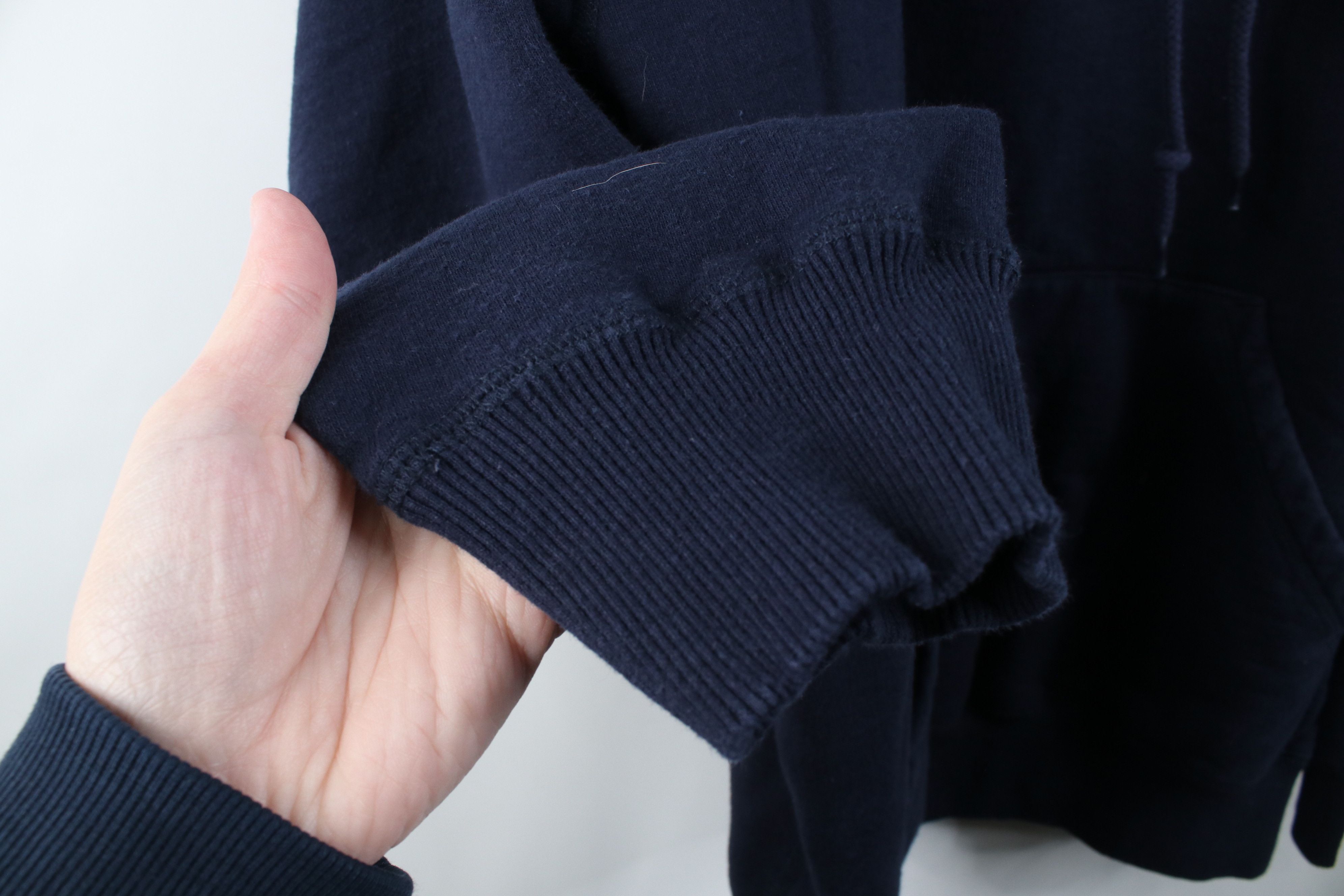 Vintage Vintage 90s Y2K Streetwear Cotton Hoodie Sweatshirt Blue Size US XXL / EU 58 / 5 - 5 Thumbnail