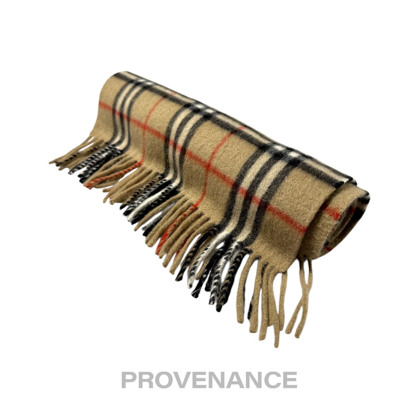 Burberry 🔴 Vintage Burberrys Scarf Nova Check 100% PURE CASHMERE Size ONE SIZE - 8 Thumbnail