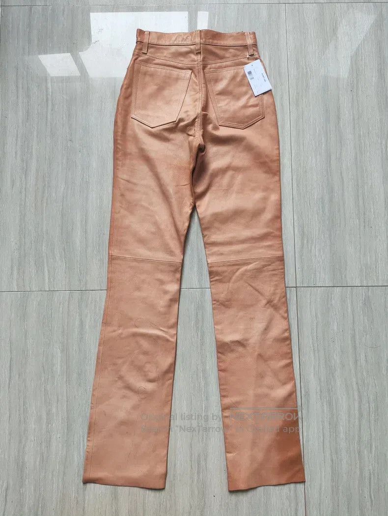 Helmut Lang Helmut Lang Sandy Leather Pants Showpiece Size US 28 / EU 44 - 2 Thumbnail