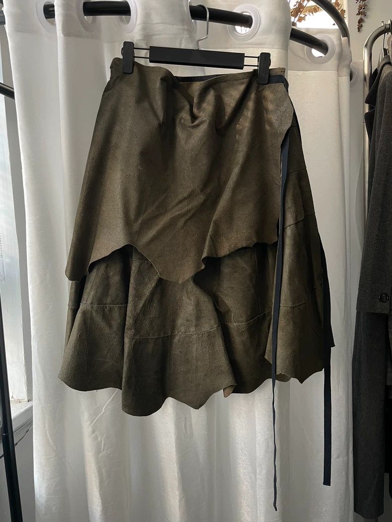 Comme des Garcons Comme des Garcons size m Women's cowhide leather skirt Size 25" / US 0 / IT 36 - 1 Thumbnail