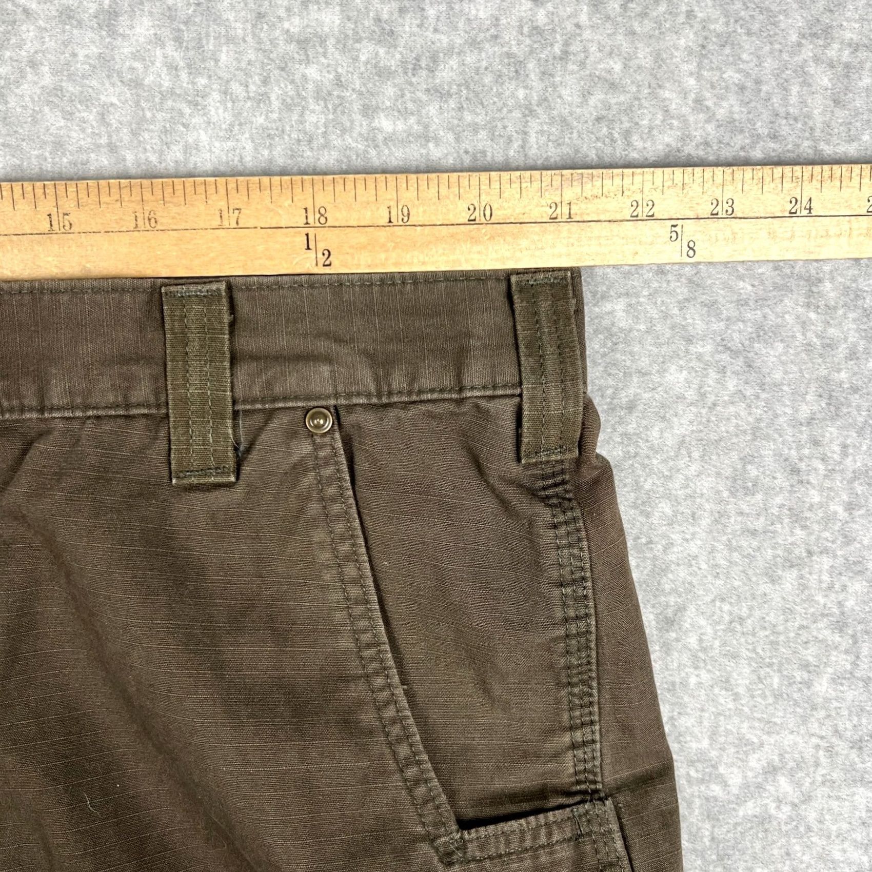 Carhartt Carhartt Ripstop Double Front Knee Cargo Pants 42x30 Relaxed Mens Brown B342 DFE - Excellent Condition Size US 42 / EU 58 - 6 Thumbnail