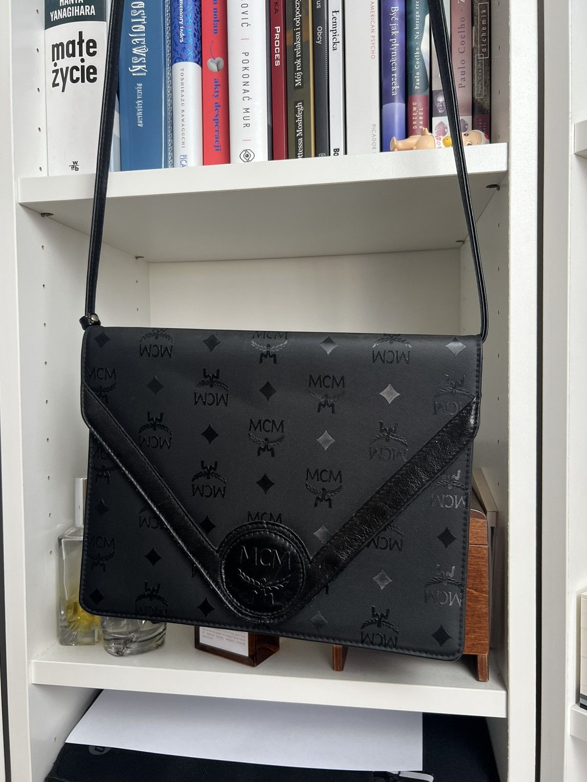 Designer × MCM × Vintage Vintage 90s MCM monogram crossbody bag designer old money y2k Size ONE SIZE - 3 Thumbnail