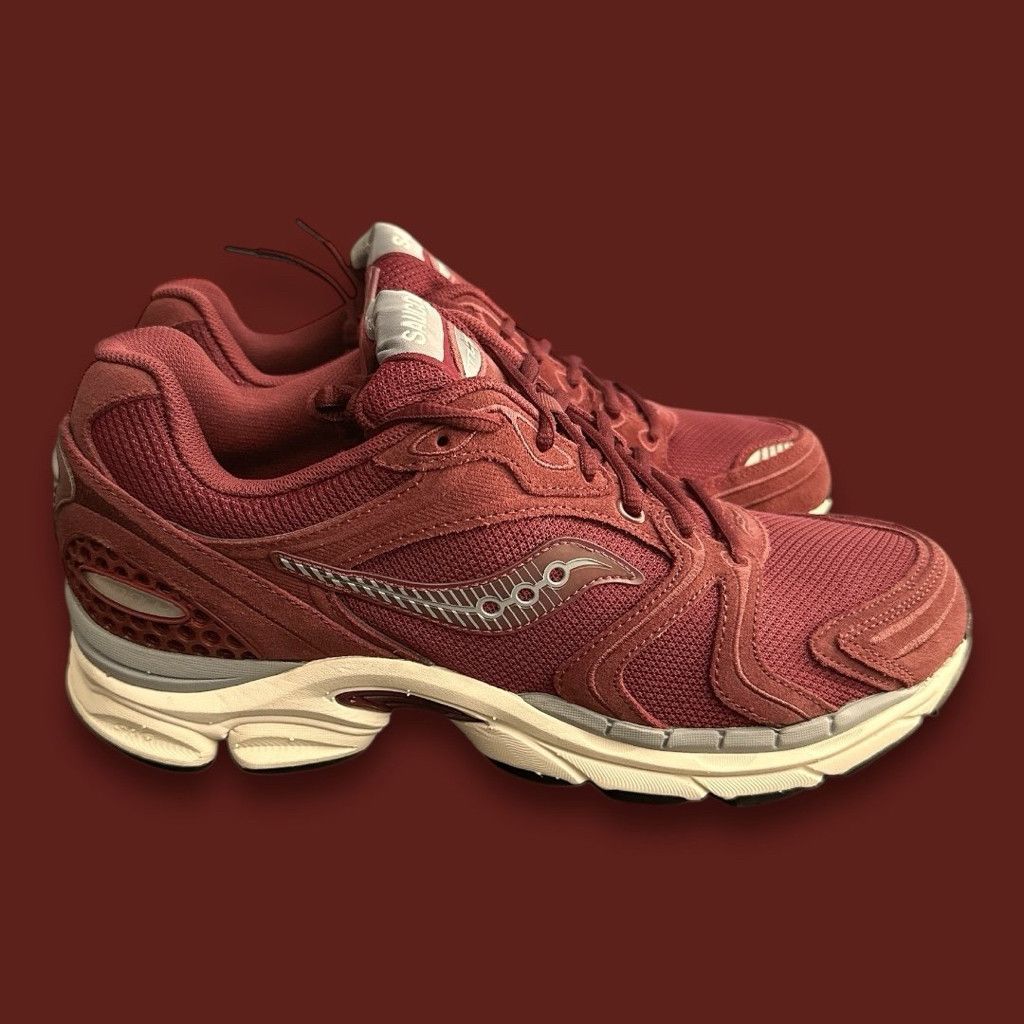 Saucony Saucony ProGrid Triumph 4 Premium (maroon/grey) size 9.5 Size US 9.5 / EU 42-43 - 3 Thumbnail