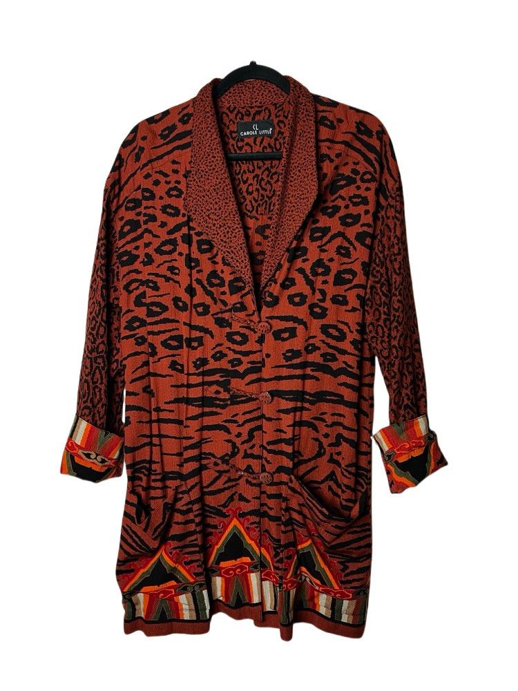 Vintage Vintage 1980's Carole Little Animal Print Blazer Jacket Size ONE SIZE - 1 Thumbnail