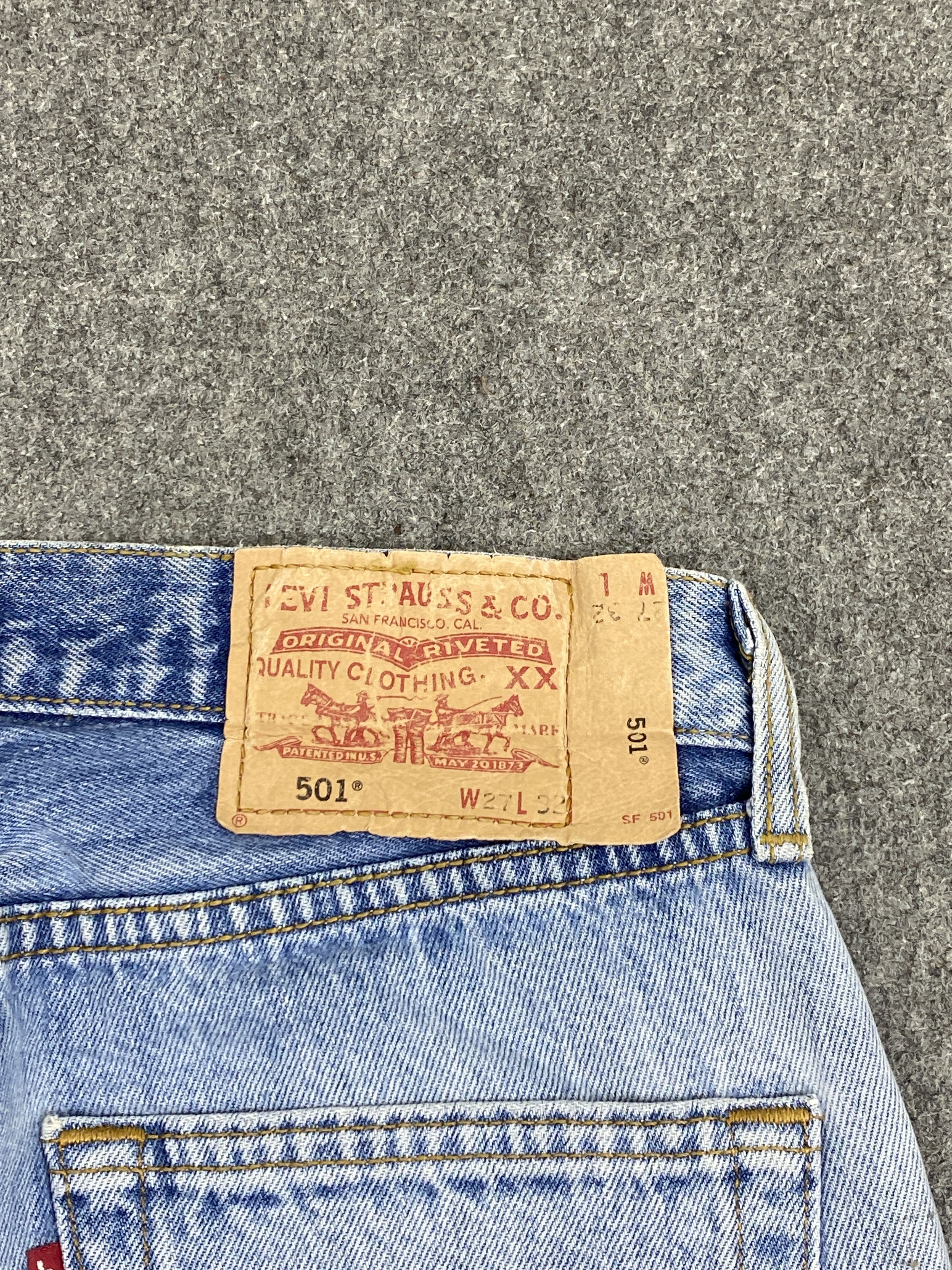 Levi's Faded Blue Vintage Levis 501 Jeans DP2761 Size US 27 - 5 Thumbnail