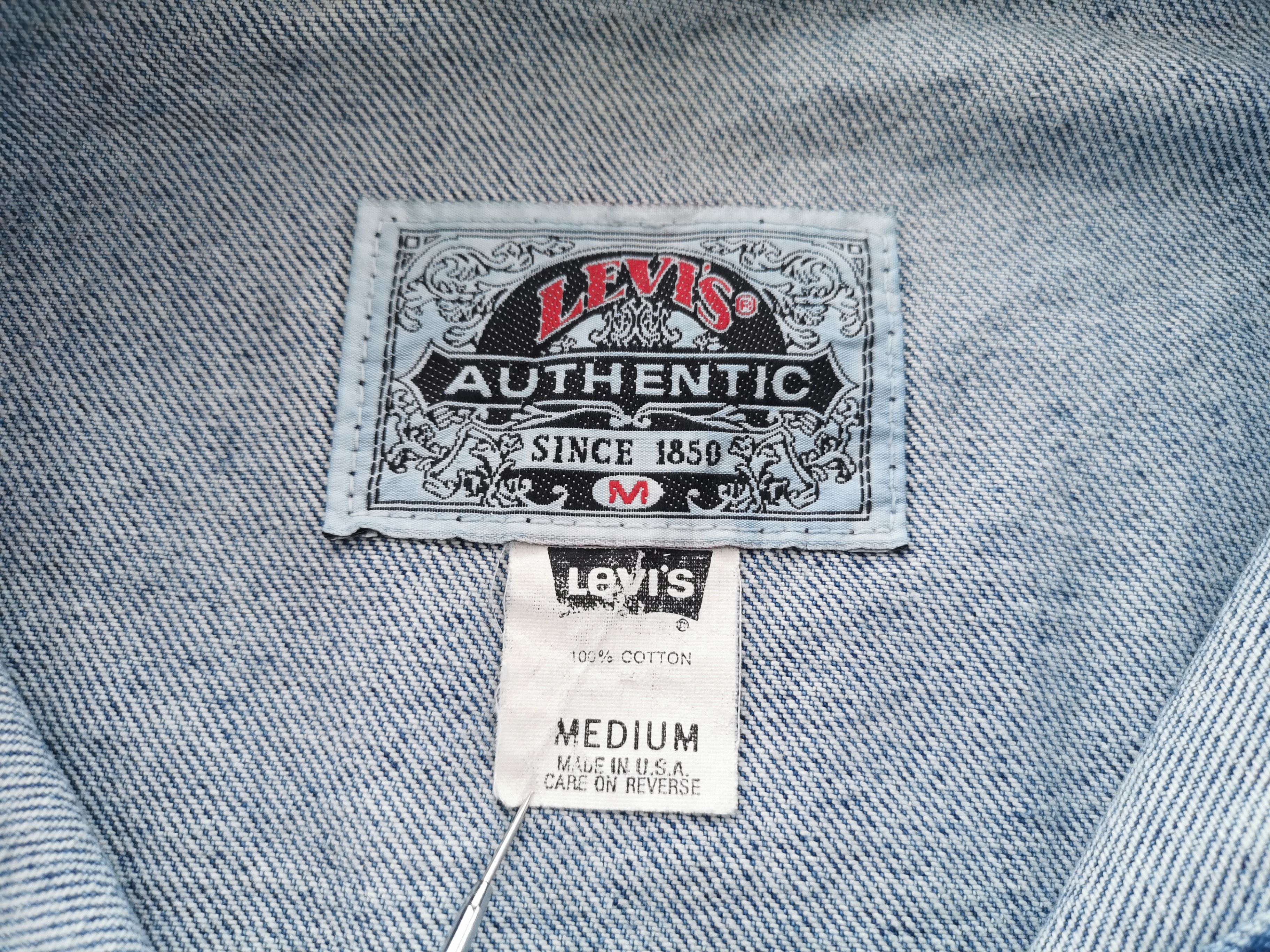 Levi's Vintage 90s Levis Denim Jeans Jacket Made In USA Size M Size US M / EU 48-50 / 2 - 5 Thumbnail