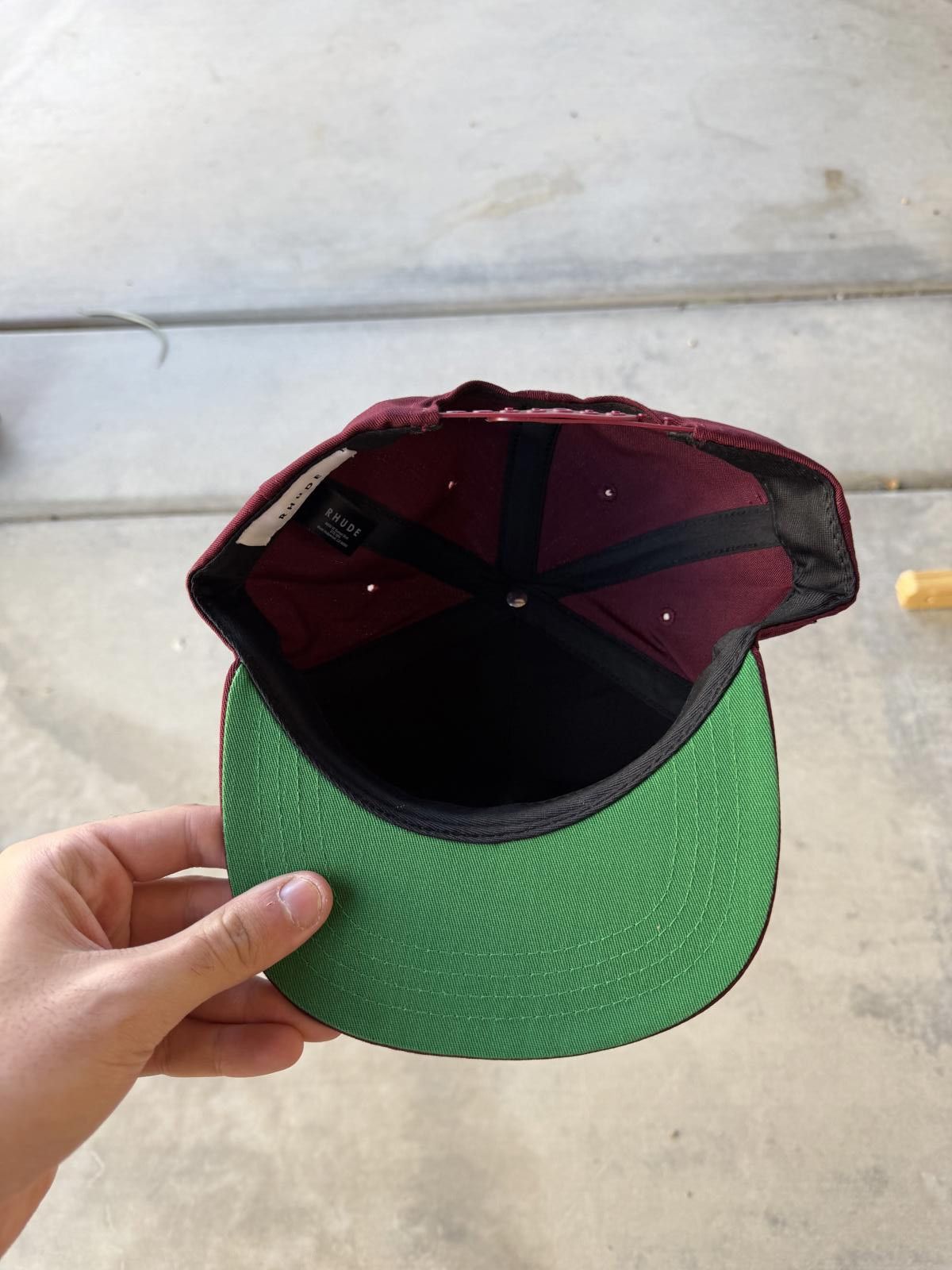 Rhude Rhude Racing Championship Hat Burgundy Snapback Brand New Size ONE SIZE - 4 Thumbnail