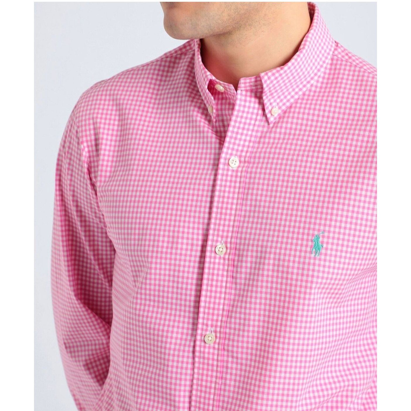 Polo Ralph Lauren Polo Ralph Lauren - Custom Fit / pink Checked / XL Size US XL / EU 56 / 4 - 1 Thumbnail