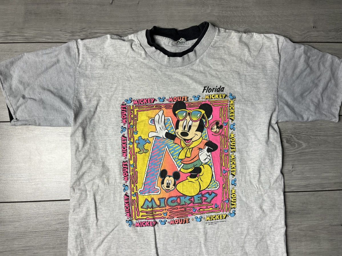 Disney Vintage Disney Mickey Mouse Florida Tshirt 90s Size US L / EU 52-54 / 3 - 3 Thumbnail