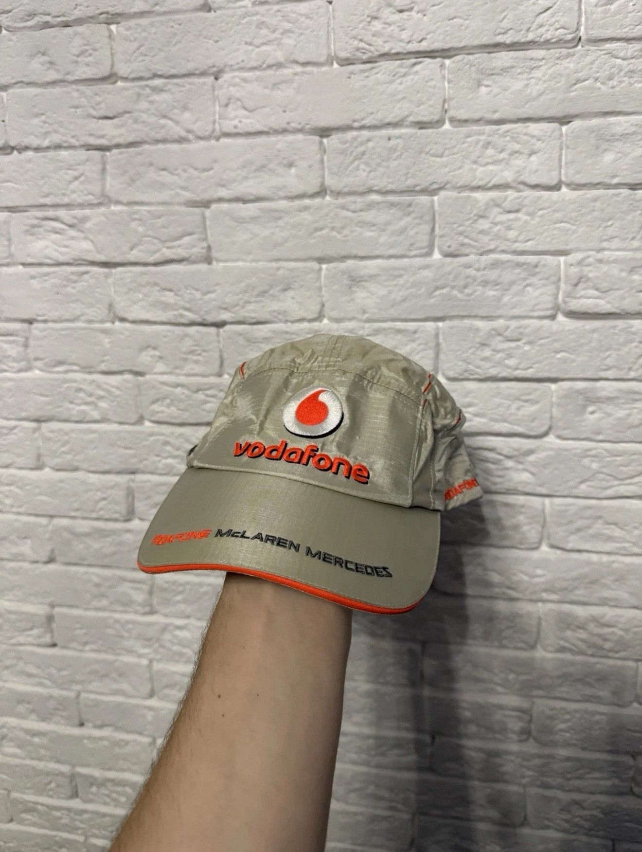 Malcolm McLaren McLaren Mercedes Vodafon Cap Lewis Hamilton F1 Cap Gold Hat Size ONE SIZE - 1 Thumbnail