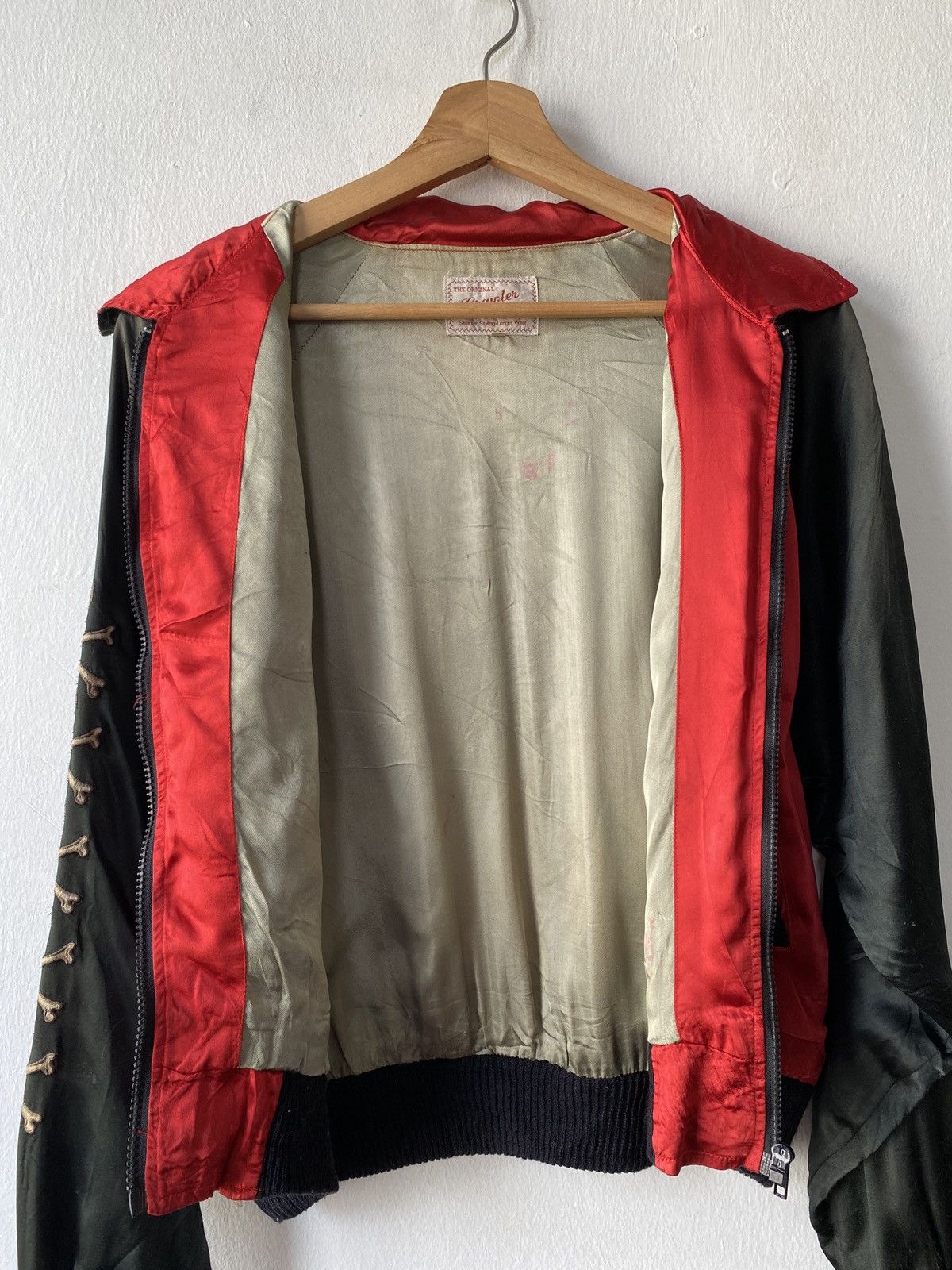 Japanese Brand × Vintage Vintage Crawler Skulls Spider Embroidery Japan Rayon Jacket Size US M / EU 48-50 / 2 - 11 Thumbnail