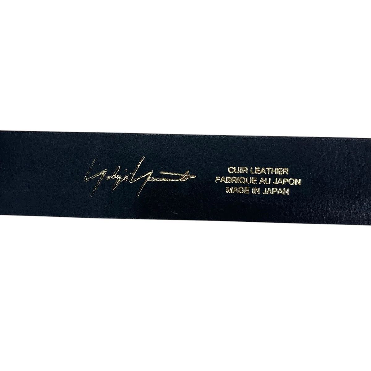 Yohji Yamamoto POUR HOMME leather belt HZ-F01-766 Size ONE SIZE - 3 Thumbnail