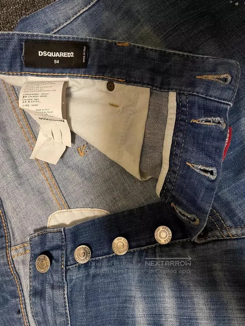 Dsquared2 DSquared2 City Biker Denim Jeans. Size US 36 / EU 52 - 4 Thumbnail
