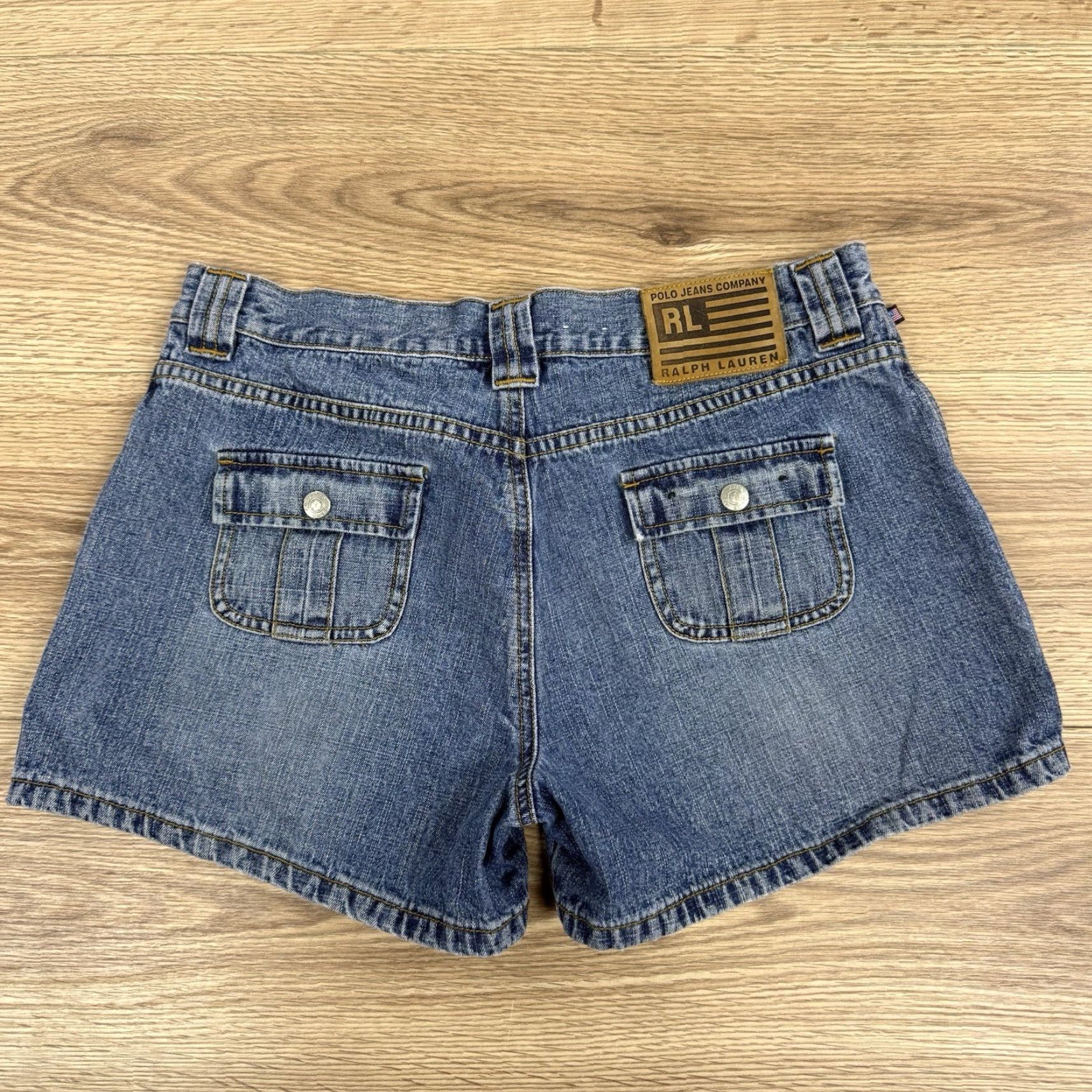 Polo Ralph Lauren VINTAGE Polo Ralph Lauren Saturday Denim Shorts Women’s Size 8 Blue Denim Light Wash Boyfriend Short Size 30" / US 8 / IT 44 - 7 Thumbnail