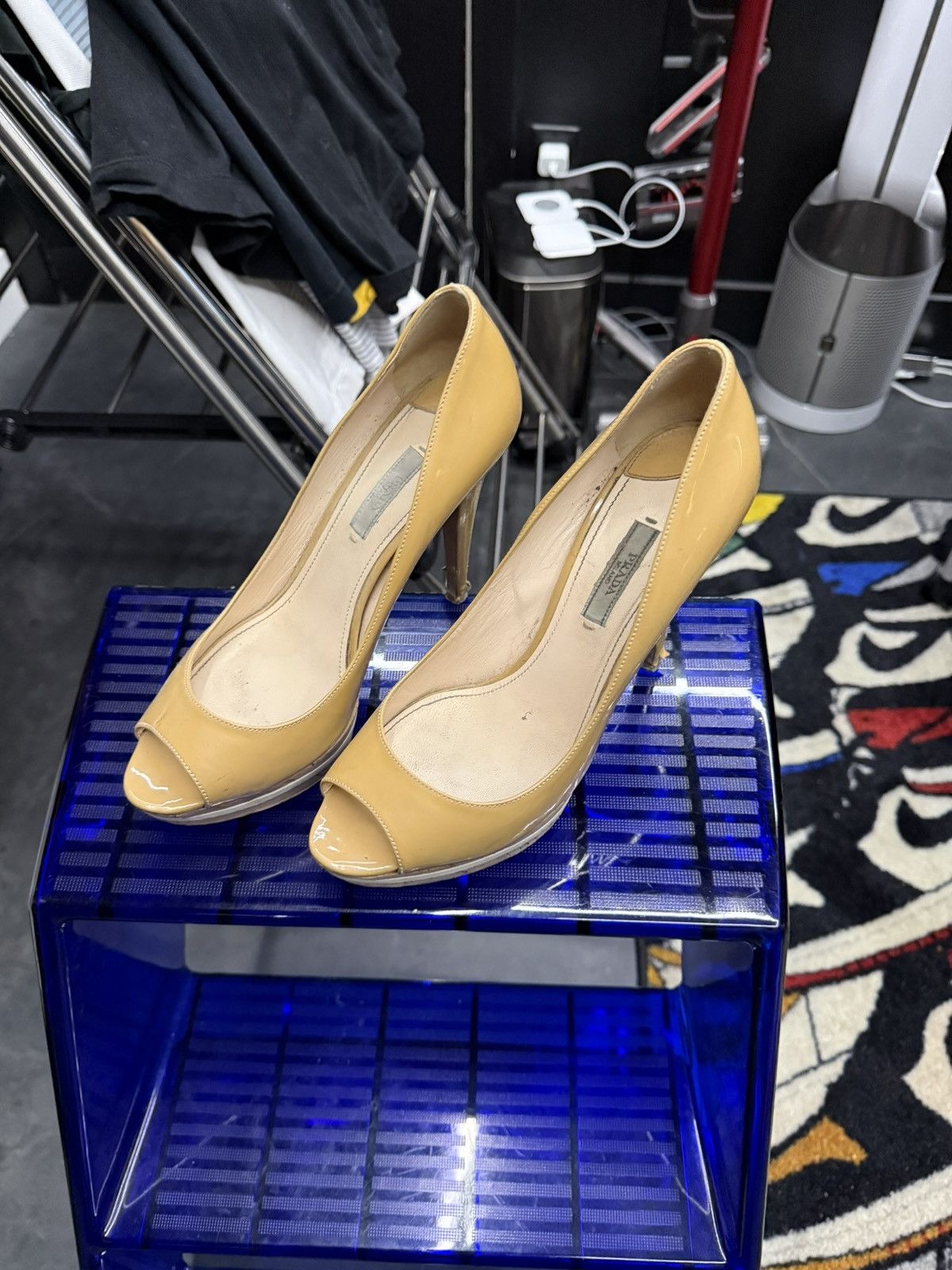 Prada Prada Tan Open Toe Heels Size 39 Size US 9 / IT 39 - 5 Thumbnail