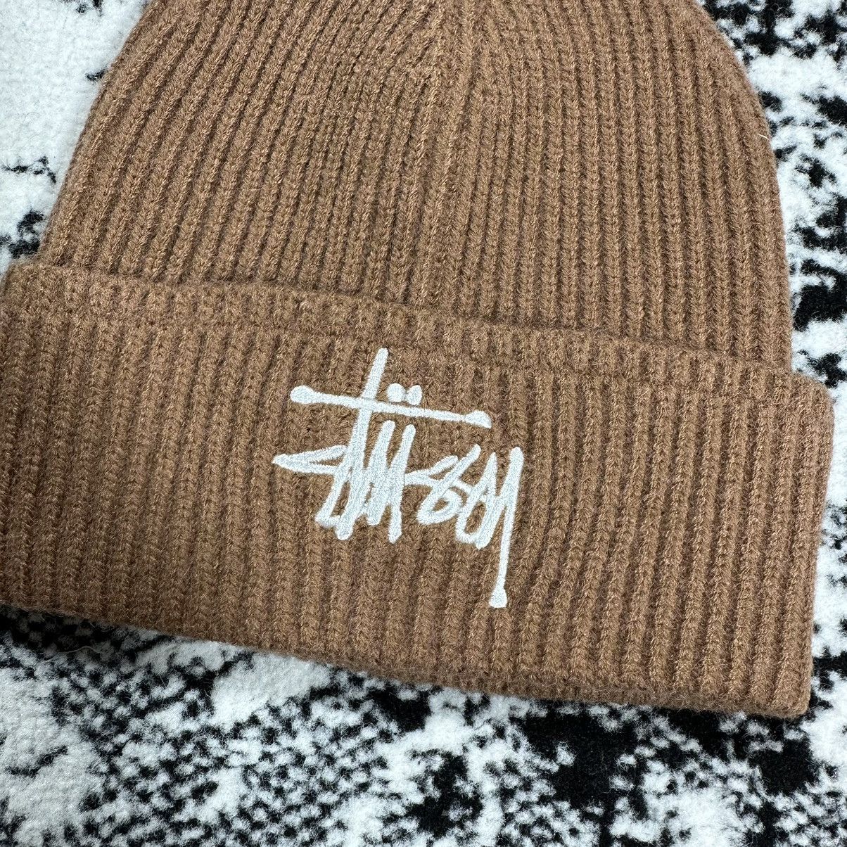 Stussy RARE Stussy BASIC CUFF BEANIE HAT BROWN Size ONE SIZE - 2 Thumbnail