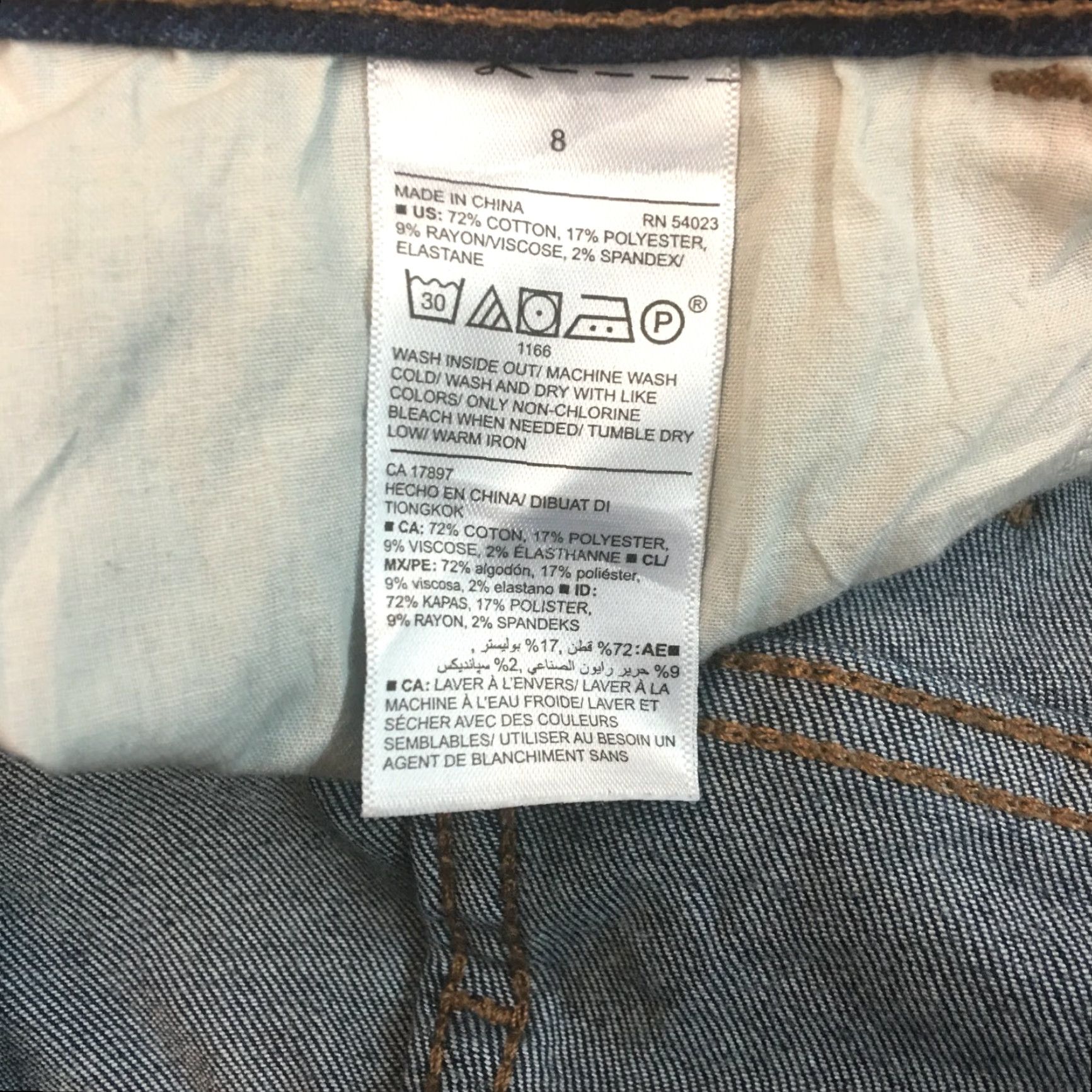 Old Navy Old Navy Womens Rockstar Mid Rise Flat Front Denim Blue Skinny Jeans Size 8 Size 30" / US 8 / IT 44 - 6 Thumbnail