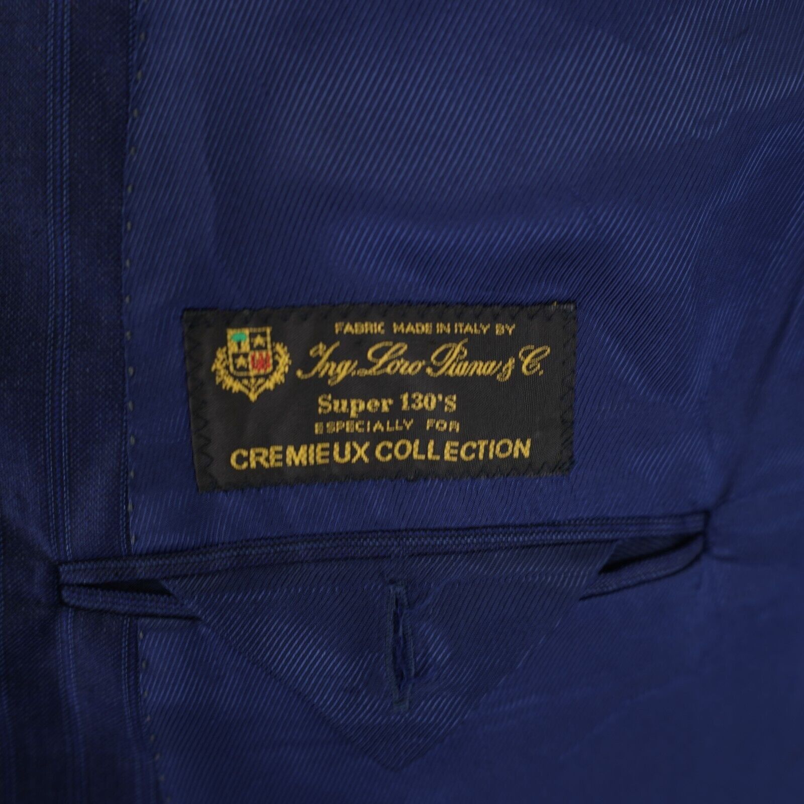 Loro Piana Loro Piana Cremieux Super 130S Wool Denver CT Blue Striped S Size 44S - 8 Thumbnail