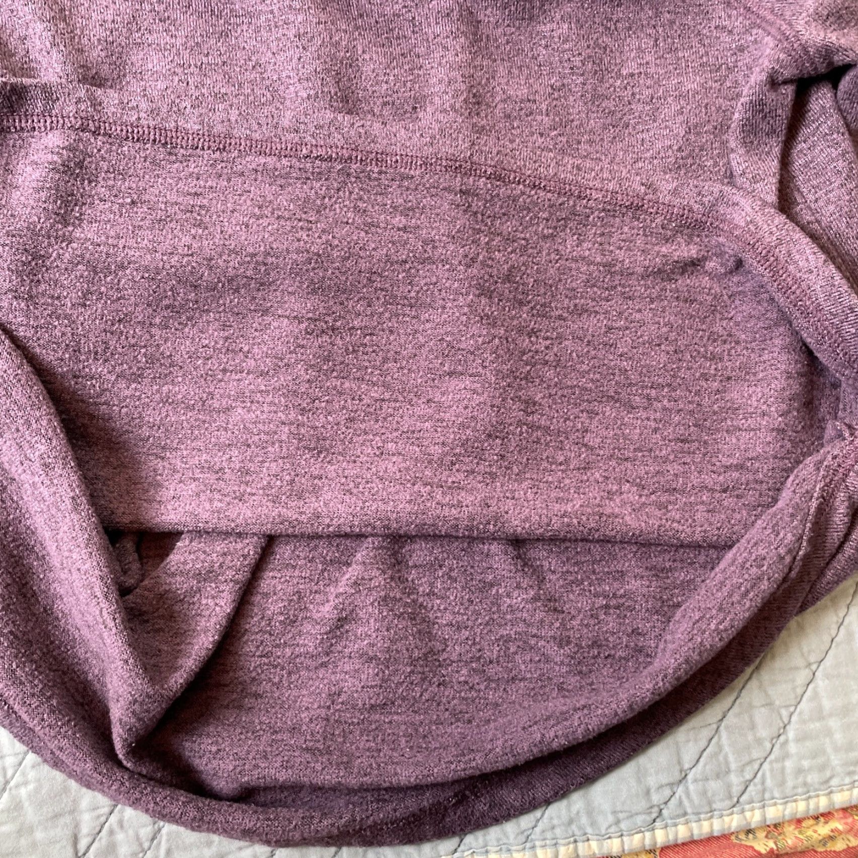 Vintage Karen Neuburger Live Love Lounge Sweatshirt Women’s M Purple Diamond Knit Pullover Crew Neck Long Sleeve All Seasons Casual Size M / US 6-8 / IT 42-44 - 5 Thumbnail
