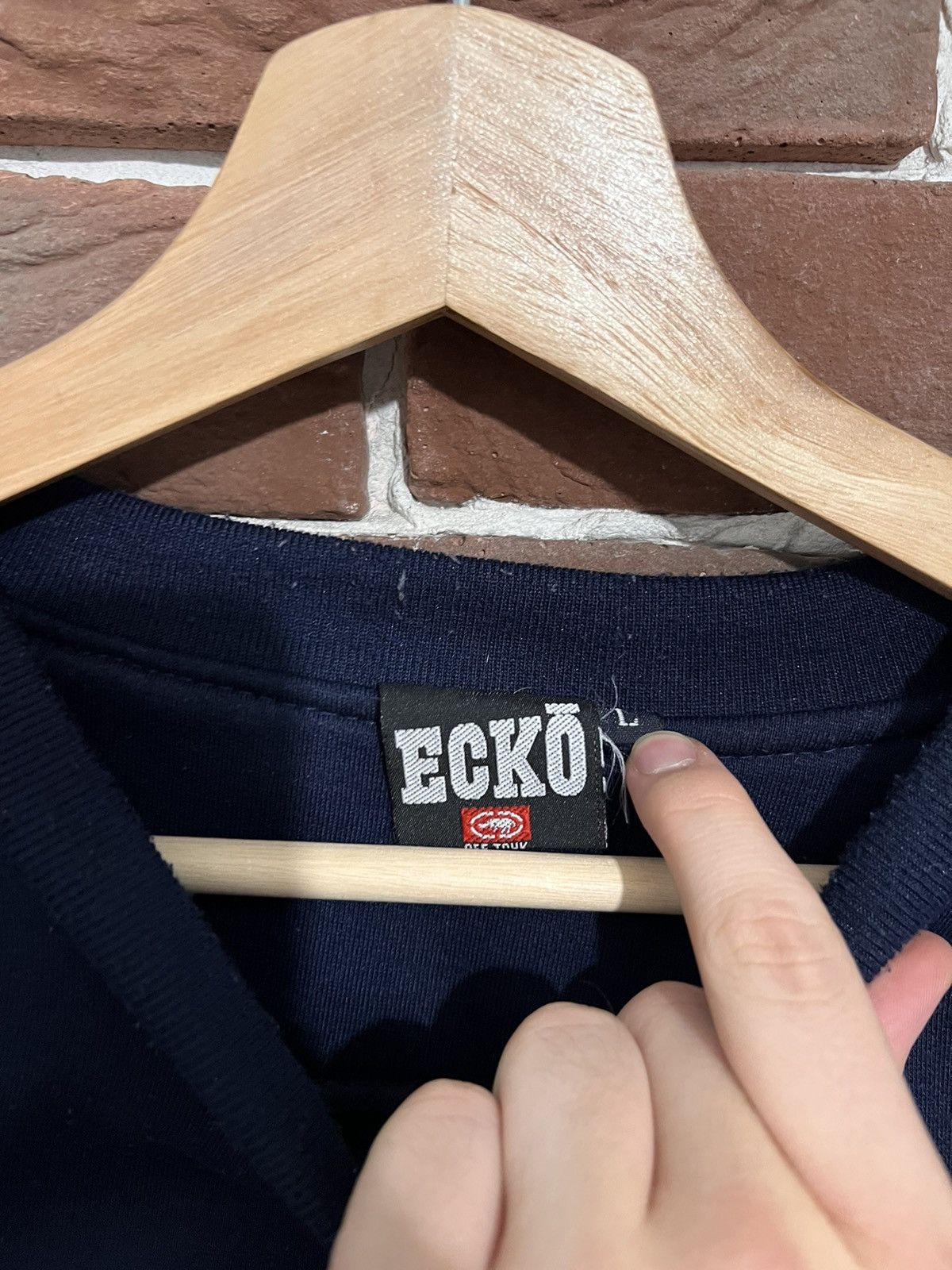 Ecko Unltd. Ecko Unltd Vintage Rap Big Logo Navy L Cw Hoodie Streetwear Size US L / EU 52-54 / 3 - 4 Thumbnail