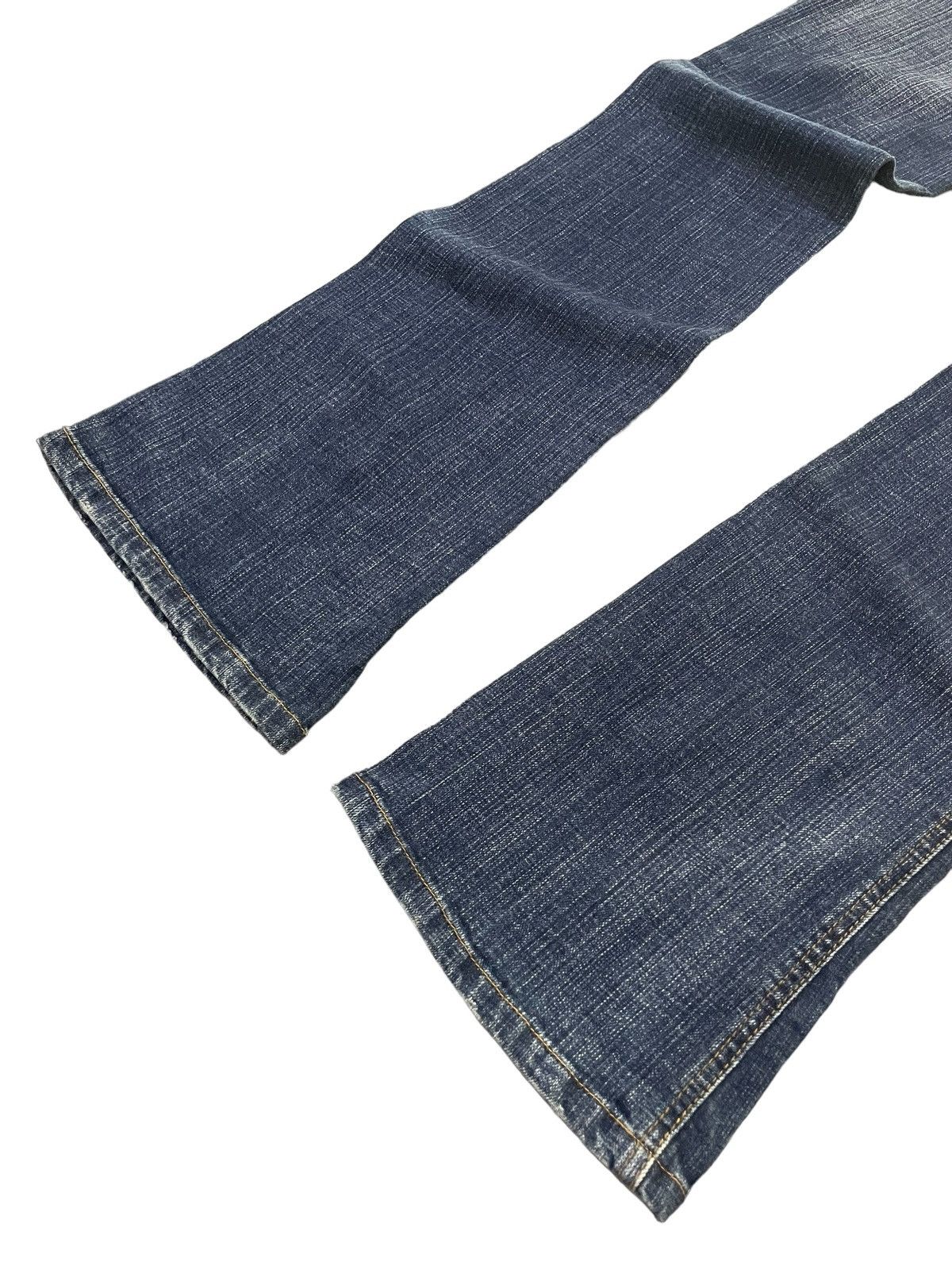 If Six Was Nine × Le Grande Bleu (L.G.B.) Camel Road Japan Bush Pocket Flared Stacked Denim Pants Size US 28 / EU 44 - 12 Thumbnail