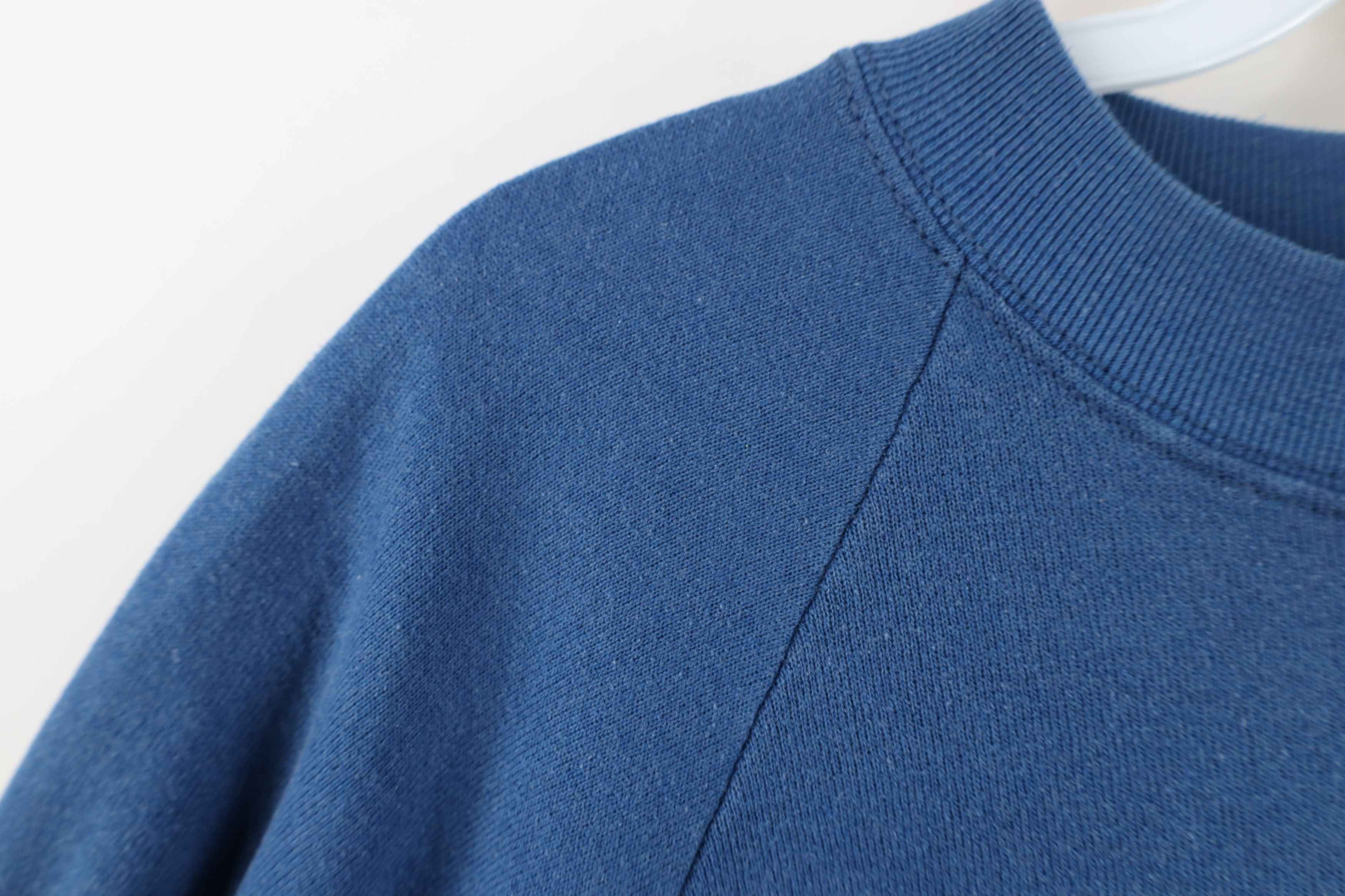 Vintage Vintage 90s Streetwear Raglan Crewneck Sweatshirt Blue USA Size US XL / EU 56 / 4 - 5 Thumbnail