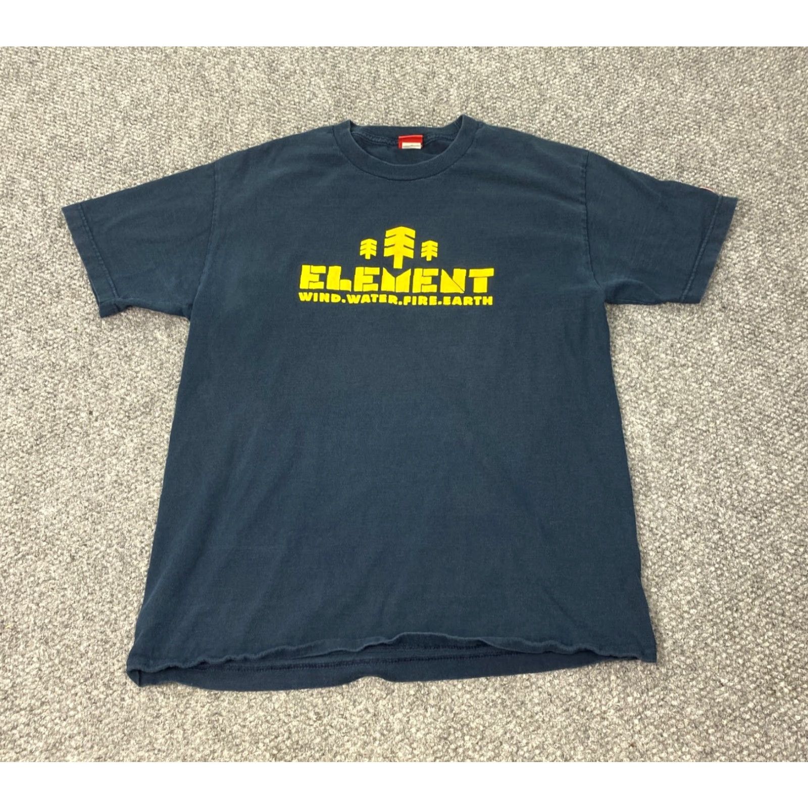 Element Element Mens Shirt Large Blue Short Sleeve Wind Water Fire Earth Graphic Tee Size US L / EU 52-54 / 3 - 2 Thumbnail