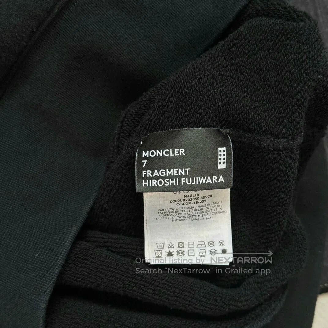 Moncler Moncler Black Logo Hoodie Size 3. Size US L / EU 52-54 / 3 - 4 Thumbnail