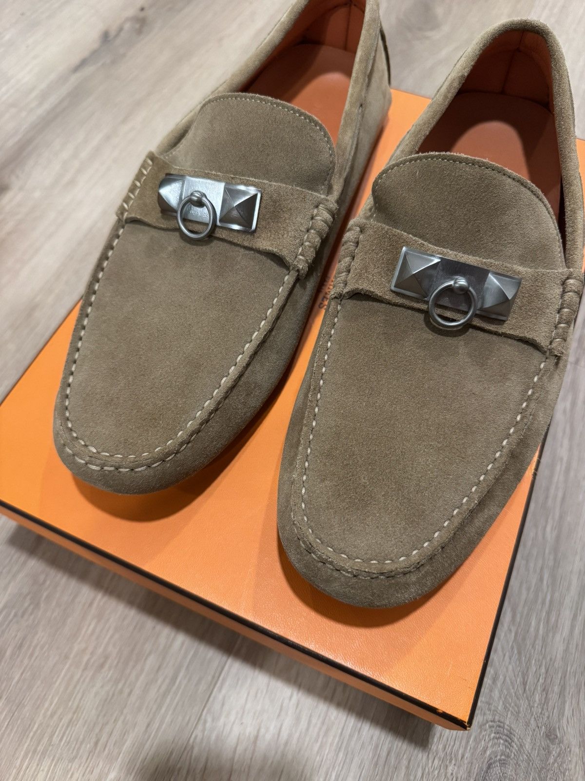 Hermes Hermès Irving Suede Loafer Size US 10 / EU 43 - 1 Thumbnail