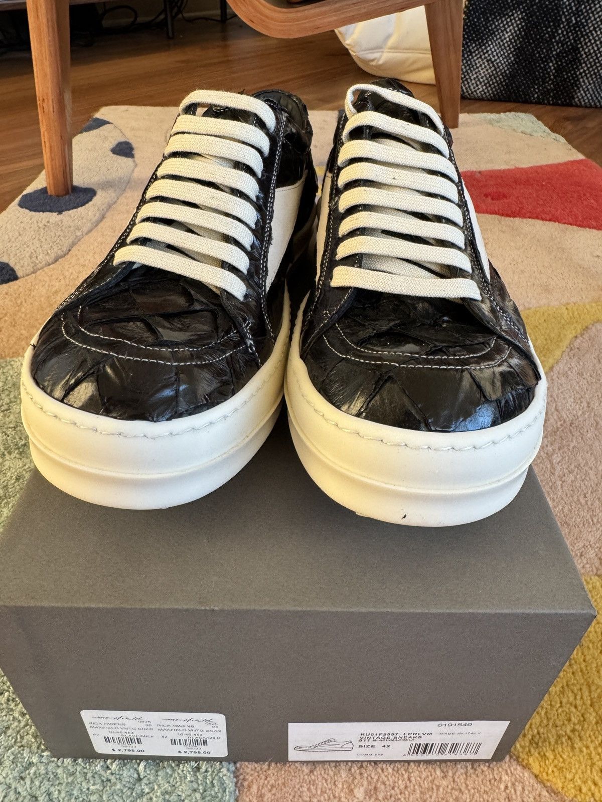 Rick Owens Rick Owens × Maxfield Pirarucu Fish Skin Vintage Sneaks 1/24 Size US 9 / EU 42 - 3 Thumbnail